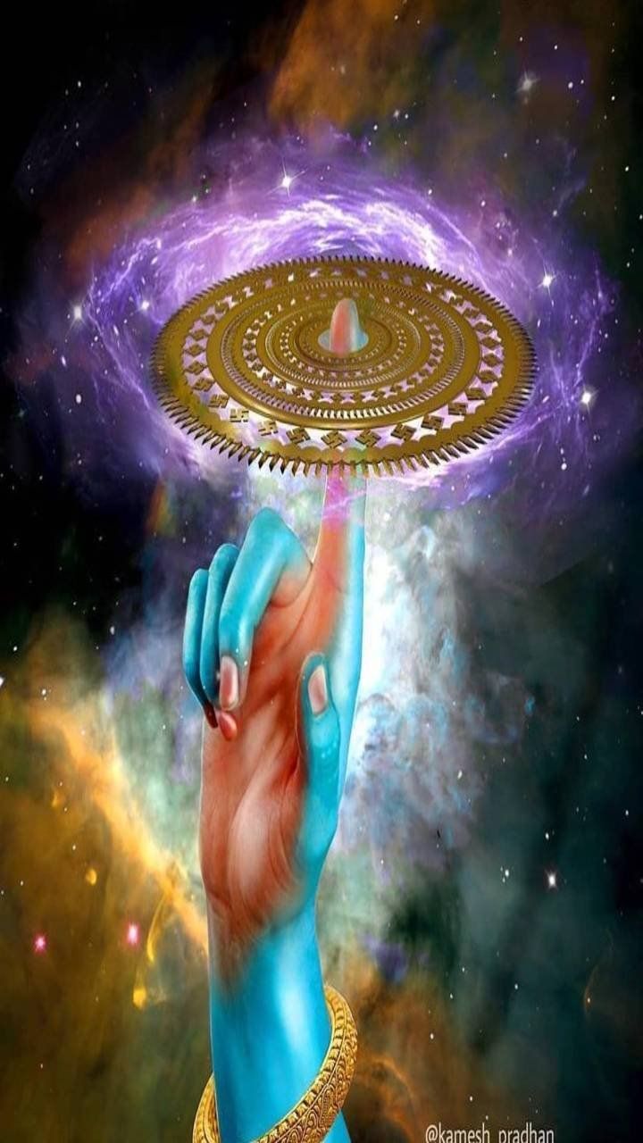 720x1280 Lord Vishnu Sudarshana Chakra Wallpaper Download