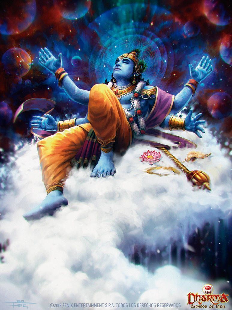 774x1032 Dream Of Vishnu By Feig Art. Lord Vishnu Wallpaper, Vishnu, God Illustrations