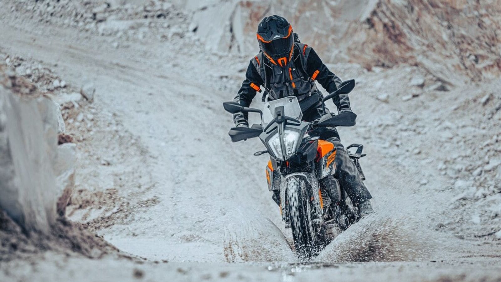 1600x900 In pics: 2023 KTM 390 Adventure with spoked rims and adjustable suspension