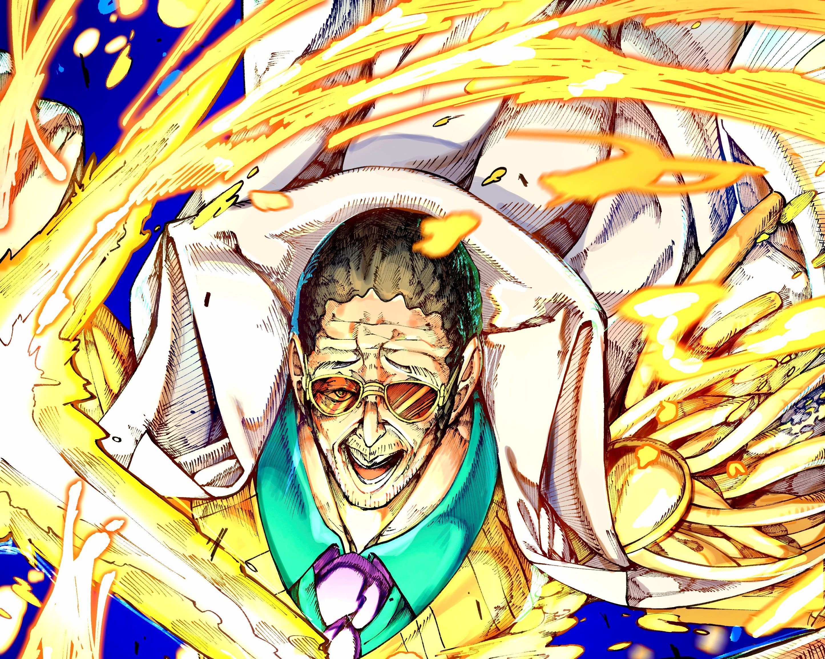 2891x2312 Download Anime One Piece Monkey D. Luffy Kizaru (One Piece) Gear 5 (One Piece) HD Wallpaperx1080