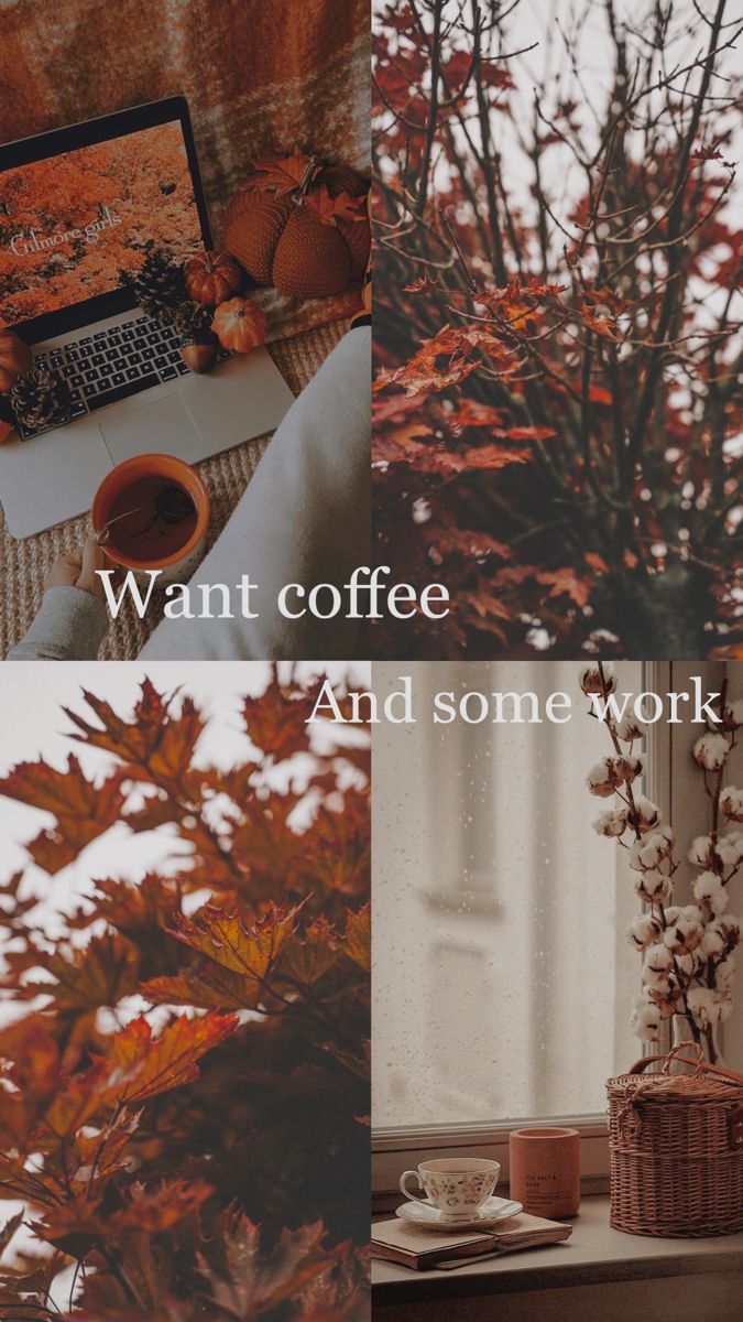 675x1200 Autumn Collage Aesthetic Wallpaper : Coffee & Work I Take You. Wedding Readings. Wedding Ideas