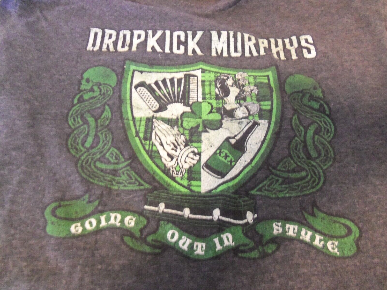 1600x1200 Dropkick Murphys Punk Band Going Out In Style 2011 Summer Tour T Shirt Size XL