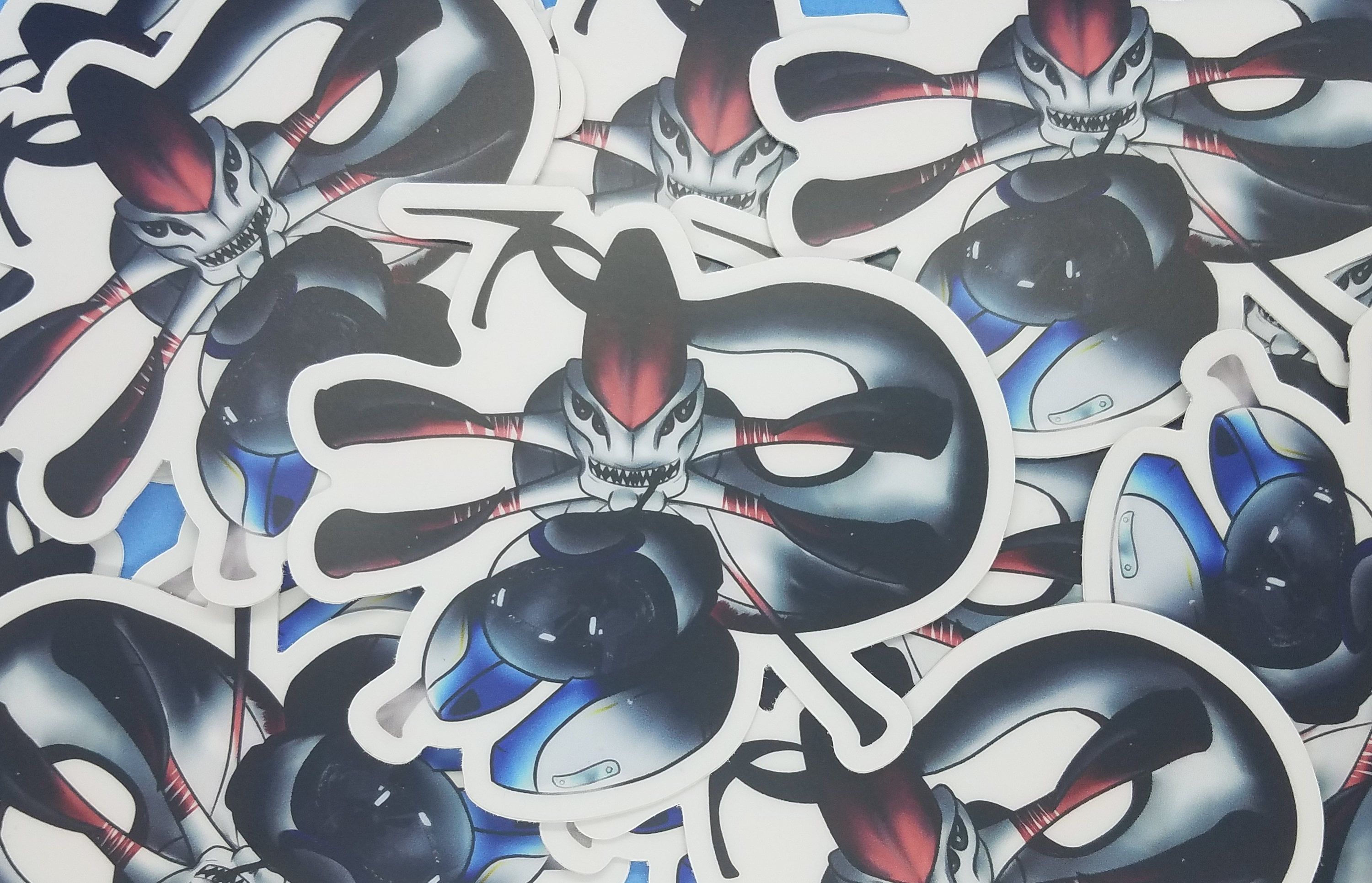 3000x1930 Reaper Leviathan and Ghost Leviathan 3 Inch Vinyl Sticker Hong Kong