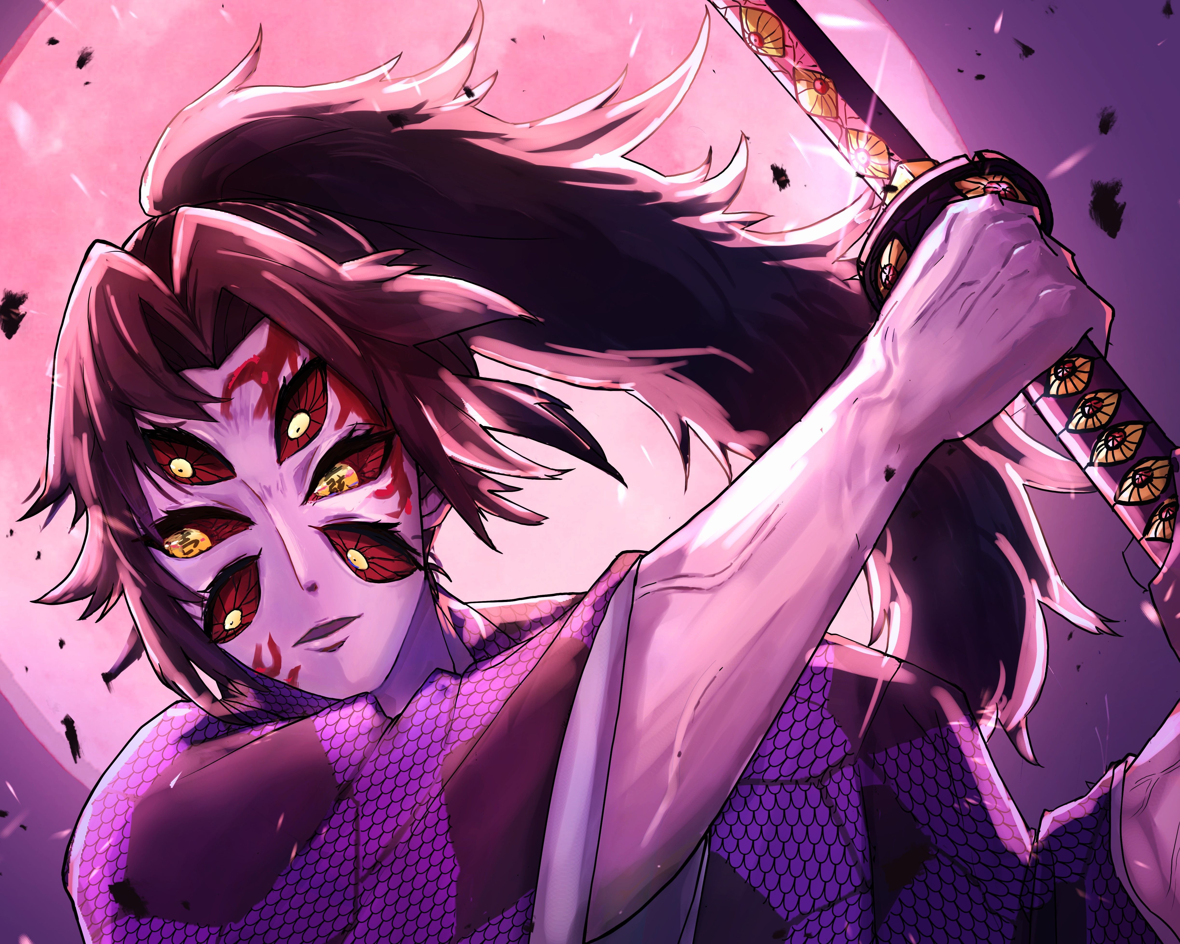 4892x3914 Kokushibo (Demon Slayer) HD Wallpaper and Background