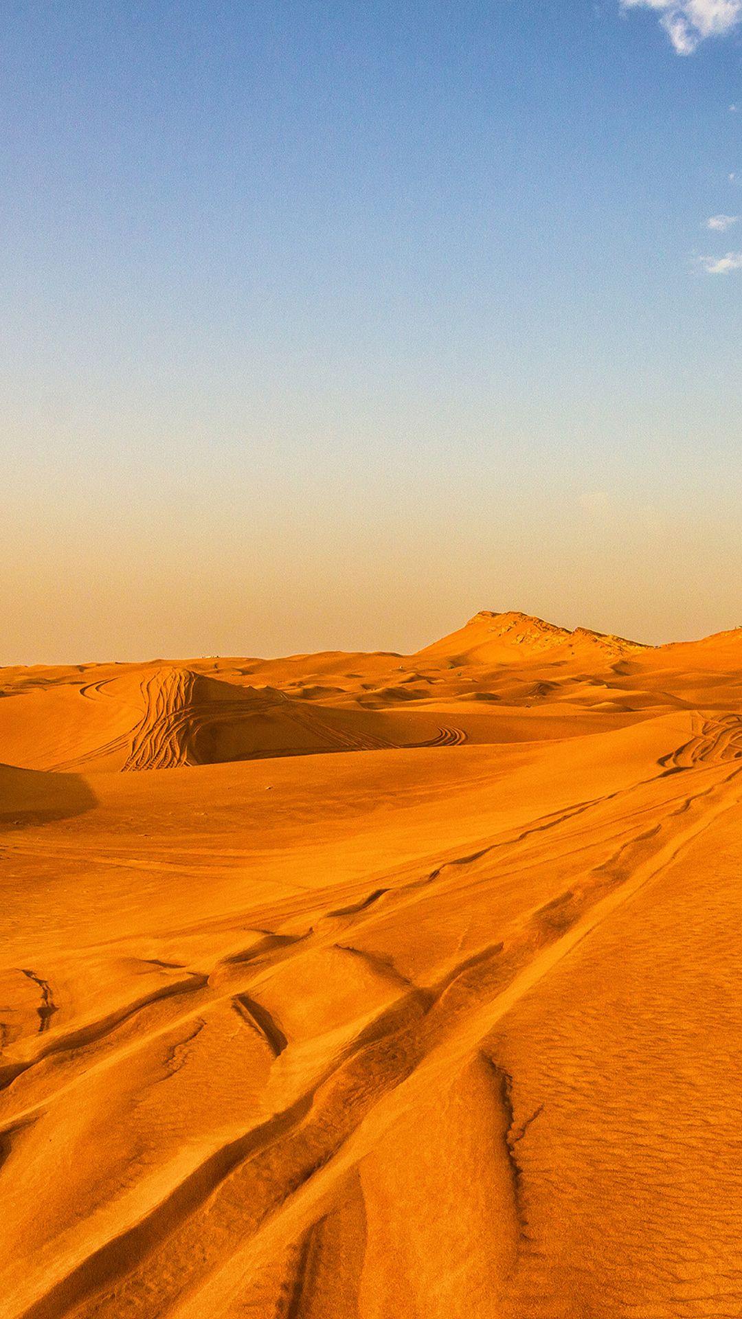 1080x1920 Pure Nature Golden Desert Landscape #iPhone #plus #wallpaper