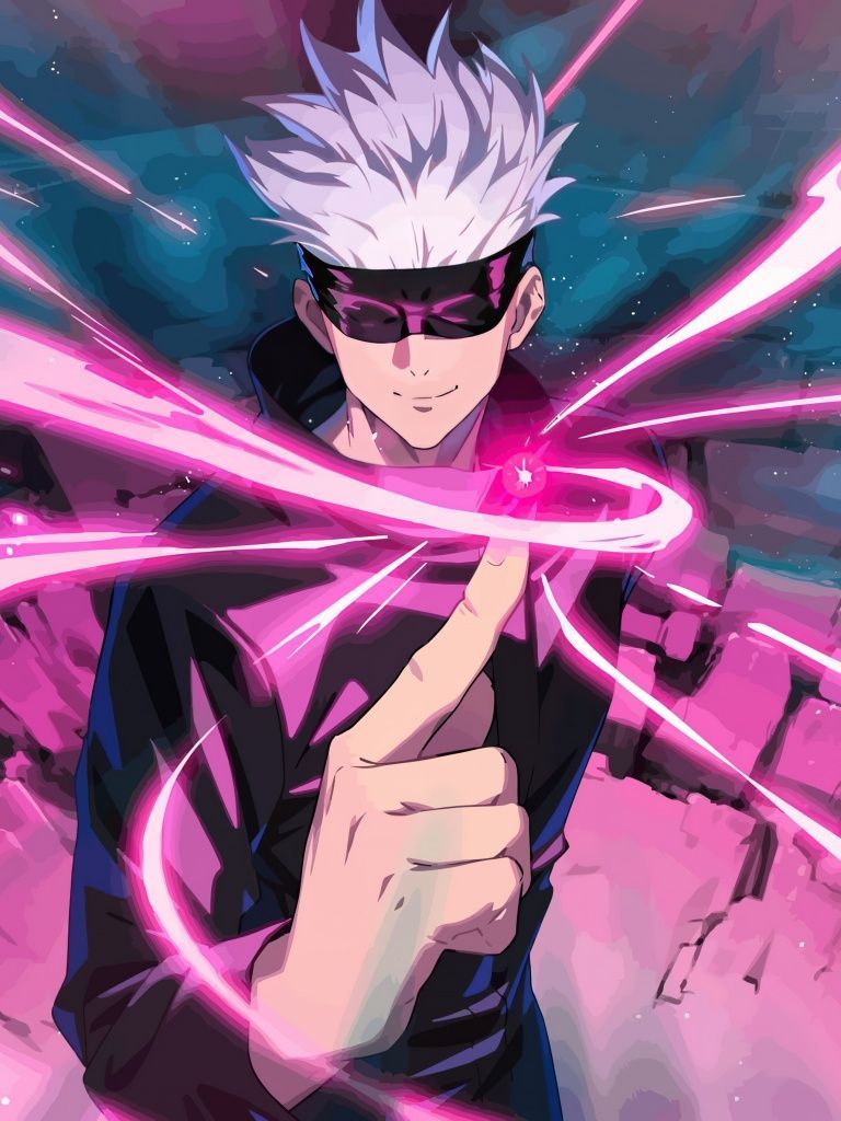 768x1024 Satoru Gojo Wallpaper 4K, Jujutsu Kaisen, Manga series