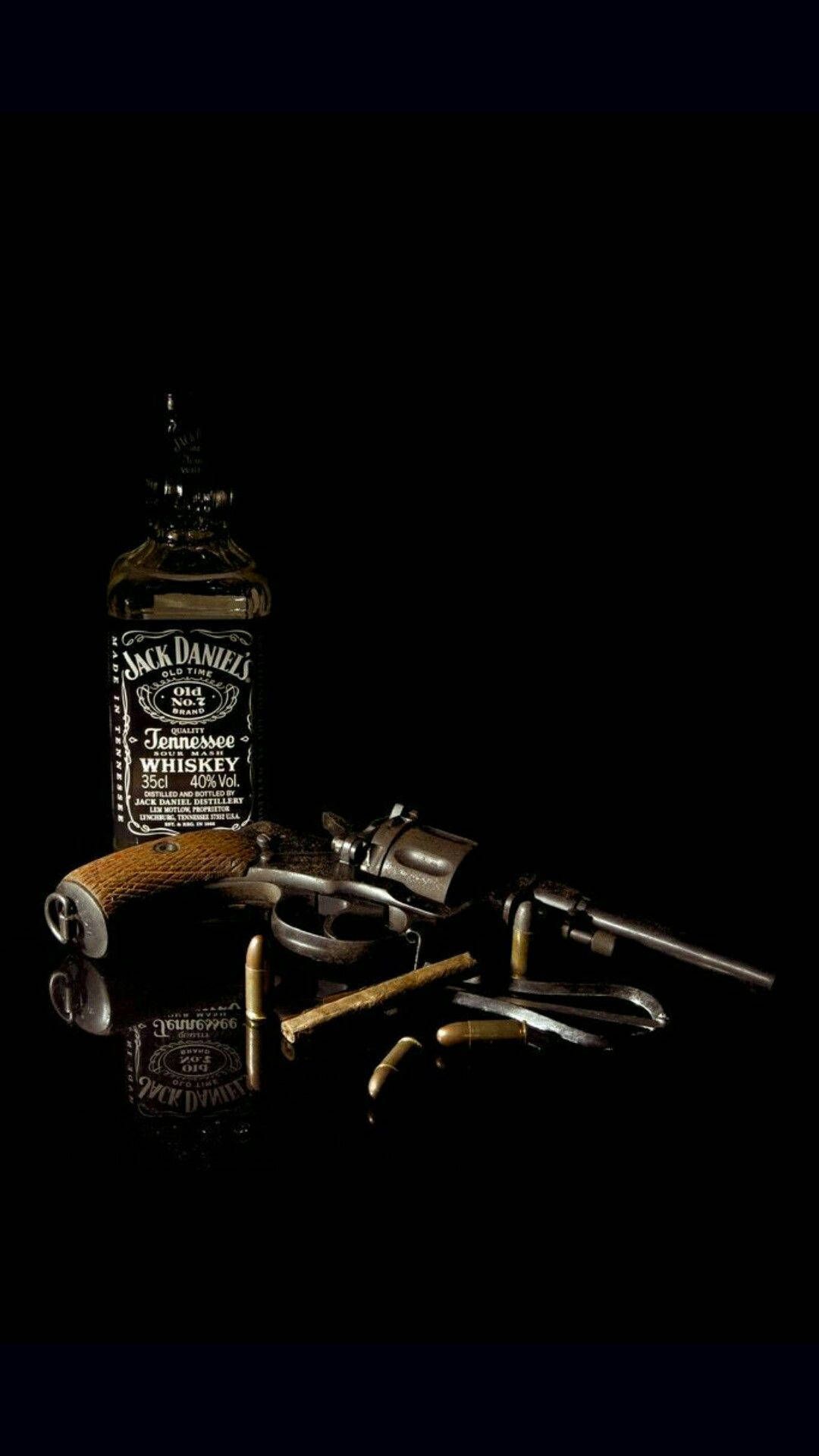 1080x1920 Download Mafia Gun And Booze Wallpaper