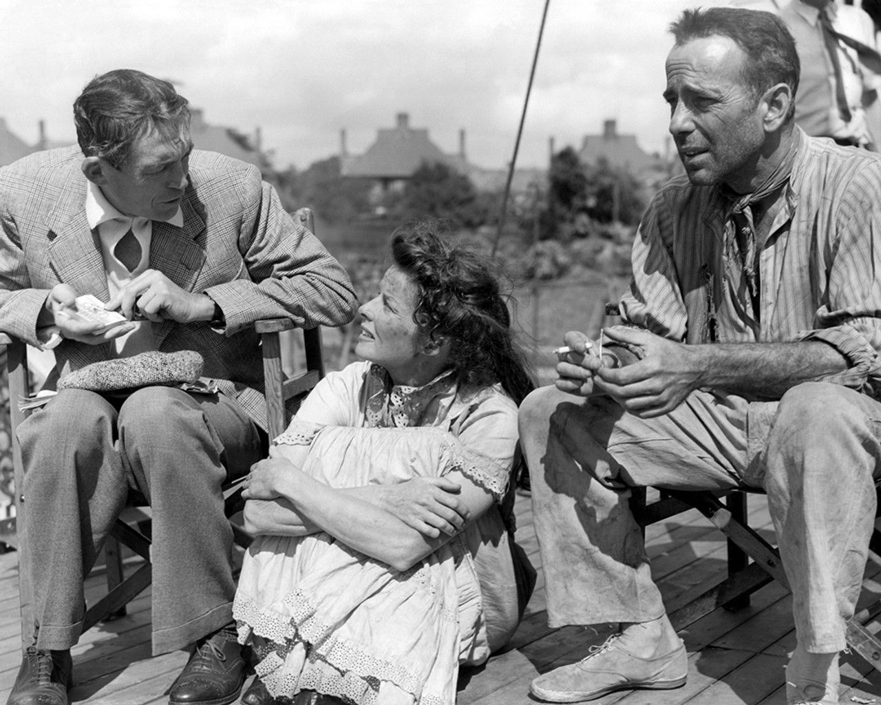1280x1024 FATHOM. Humphrey Bogart, Katharine Hepburn, African Queen, BAW10266
