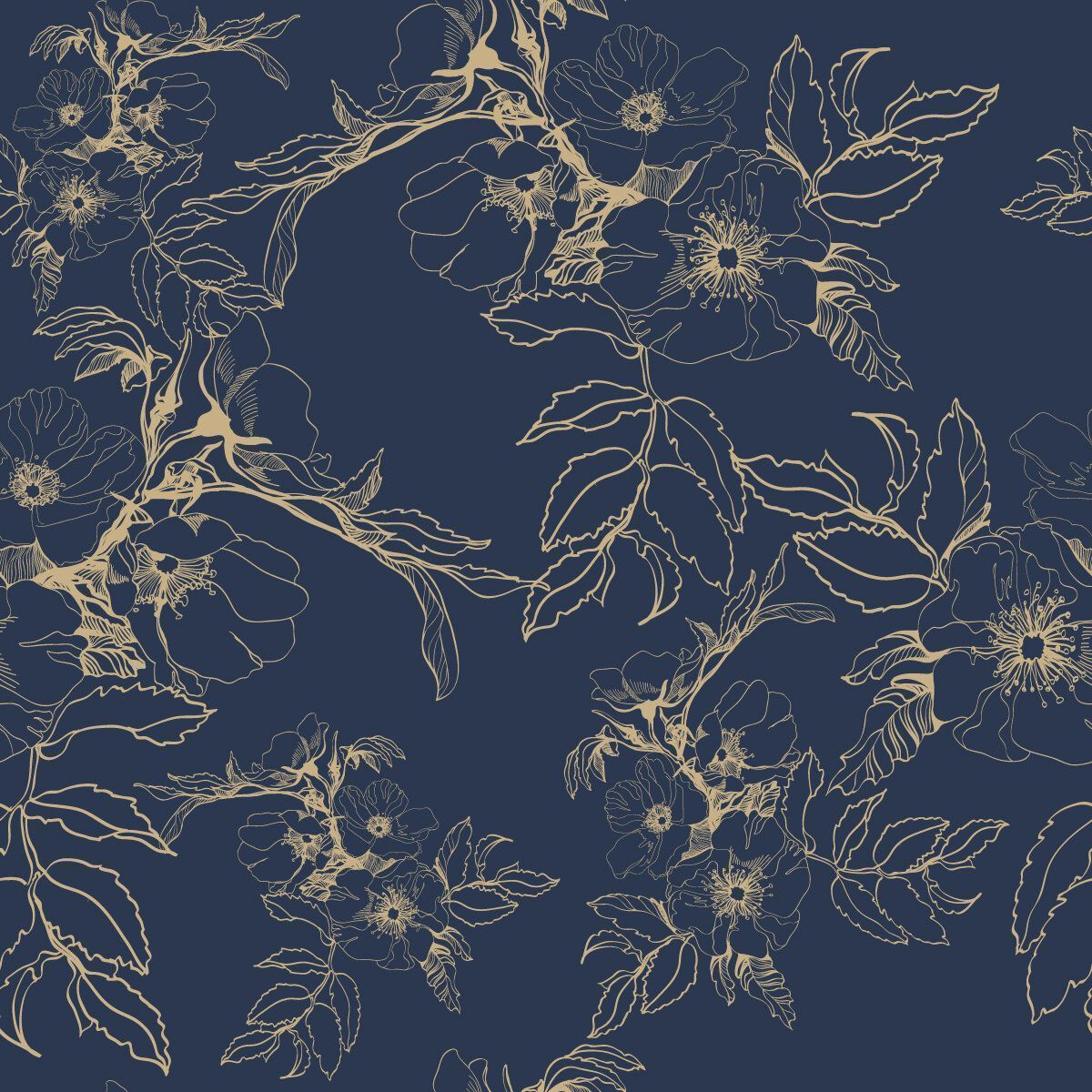 1200x1200 Red Barrel Studio® Vintage 10.4' L x 25 W Peel and Stick Wallpaper Panel