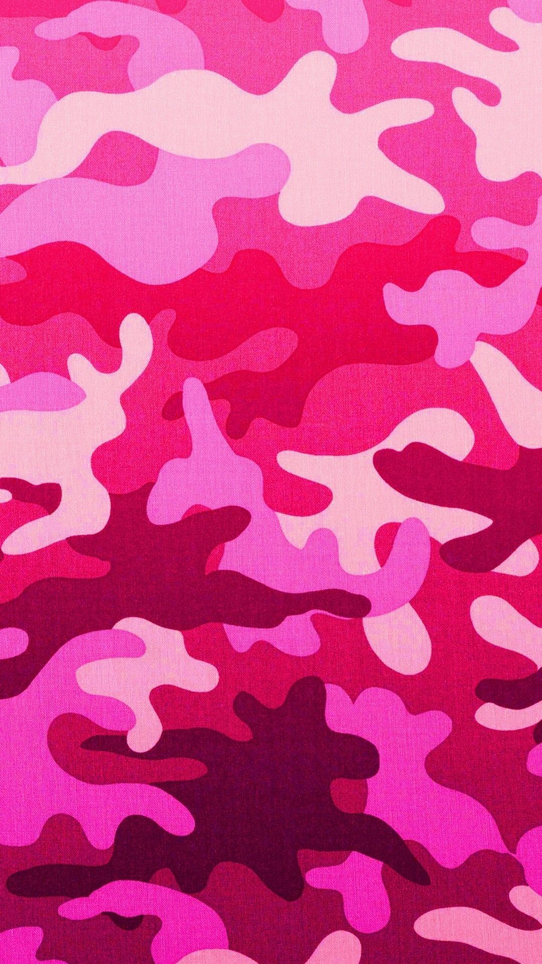 1080x1920 Pink Camouflage Wallpaper