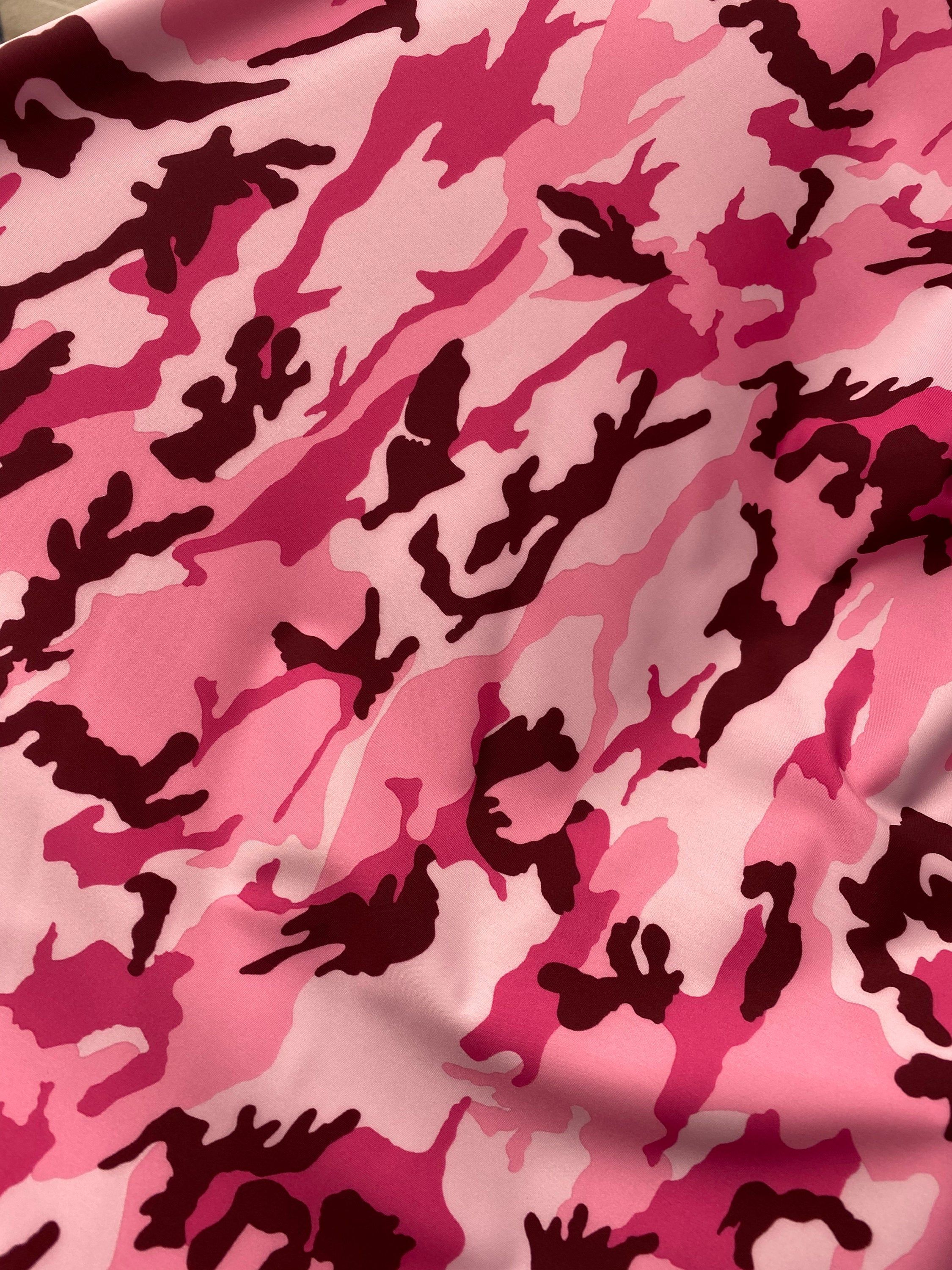 2250x3000 Pink Camouflage Spandex Lycra 60 Wide.. Dance Fabric