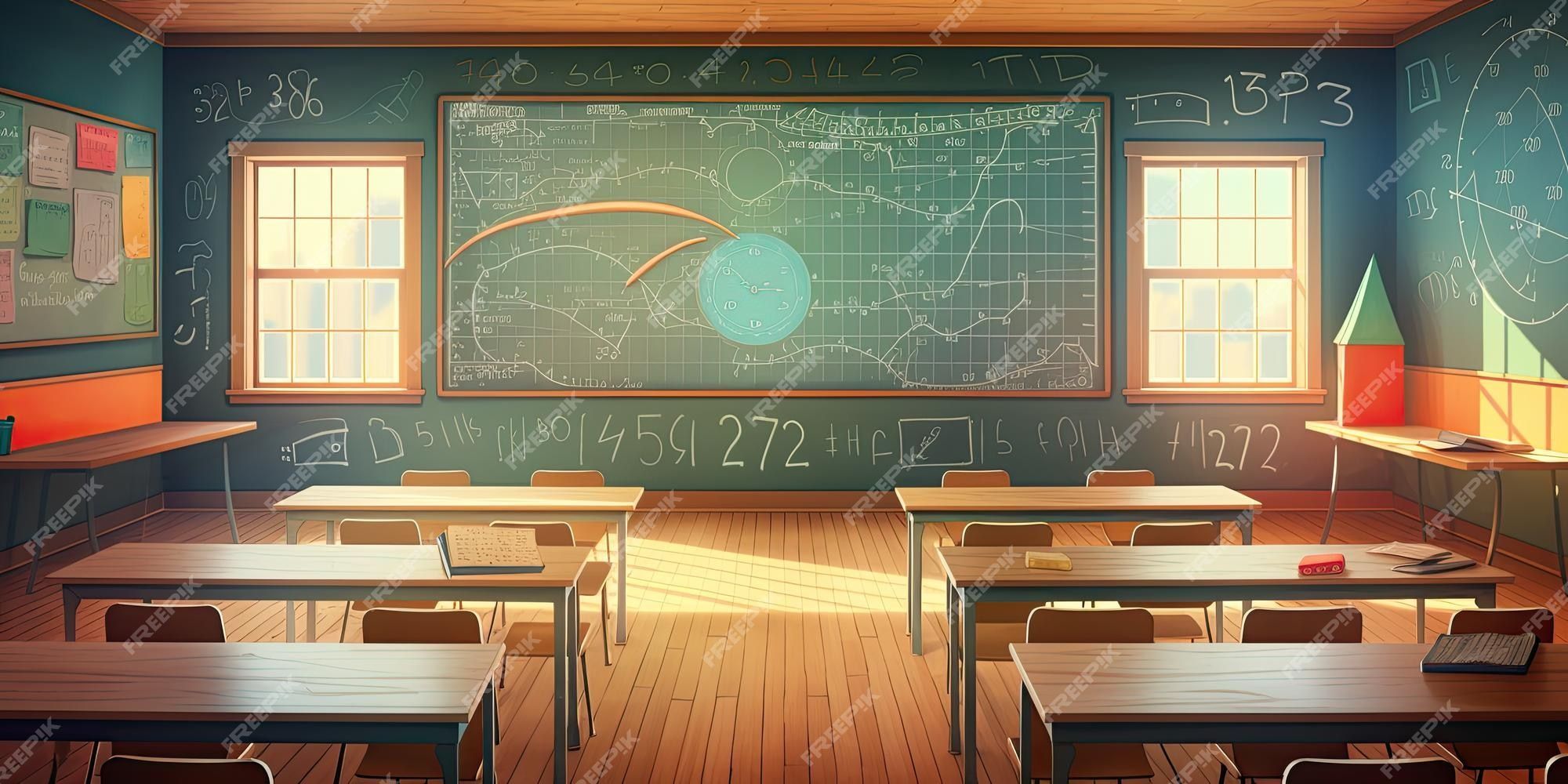 2000x1000 School Classroom Background Image
