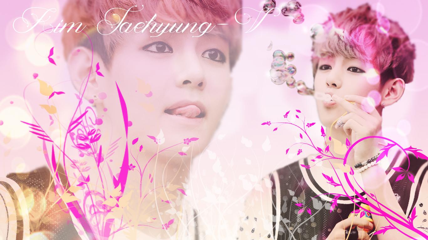 1366x768 BTS V Wallpaper