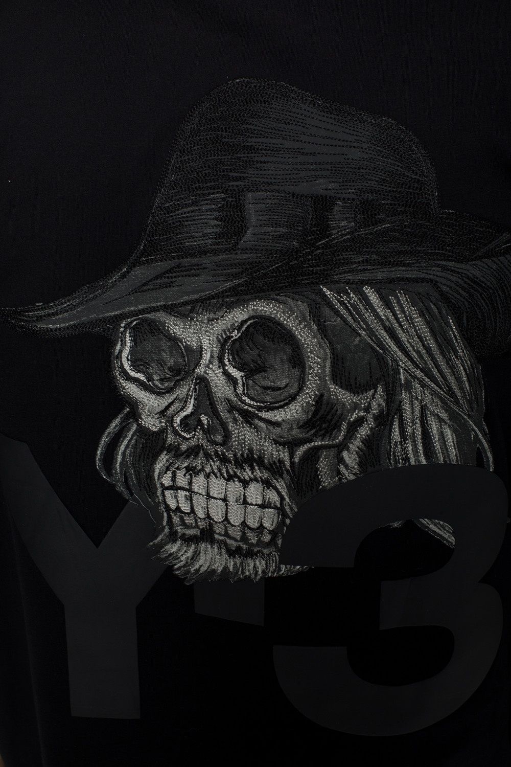 1000x1500 Y 3 Yohji Yamamoto Embroidered T Shirt. Men's Clothing
