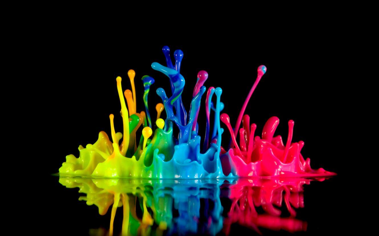 1330x831 Rainbow Paint Wallpaper Desktop