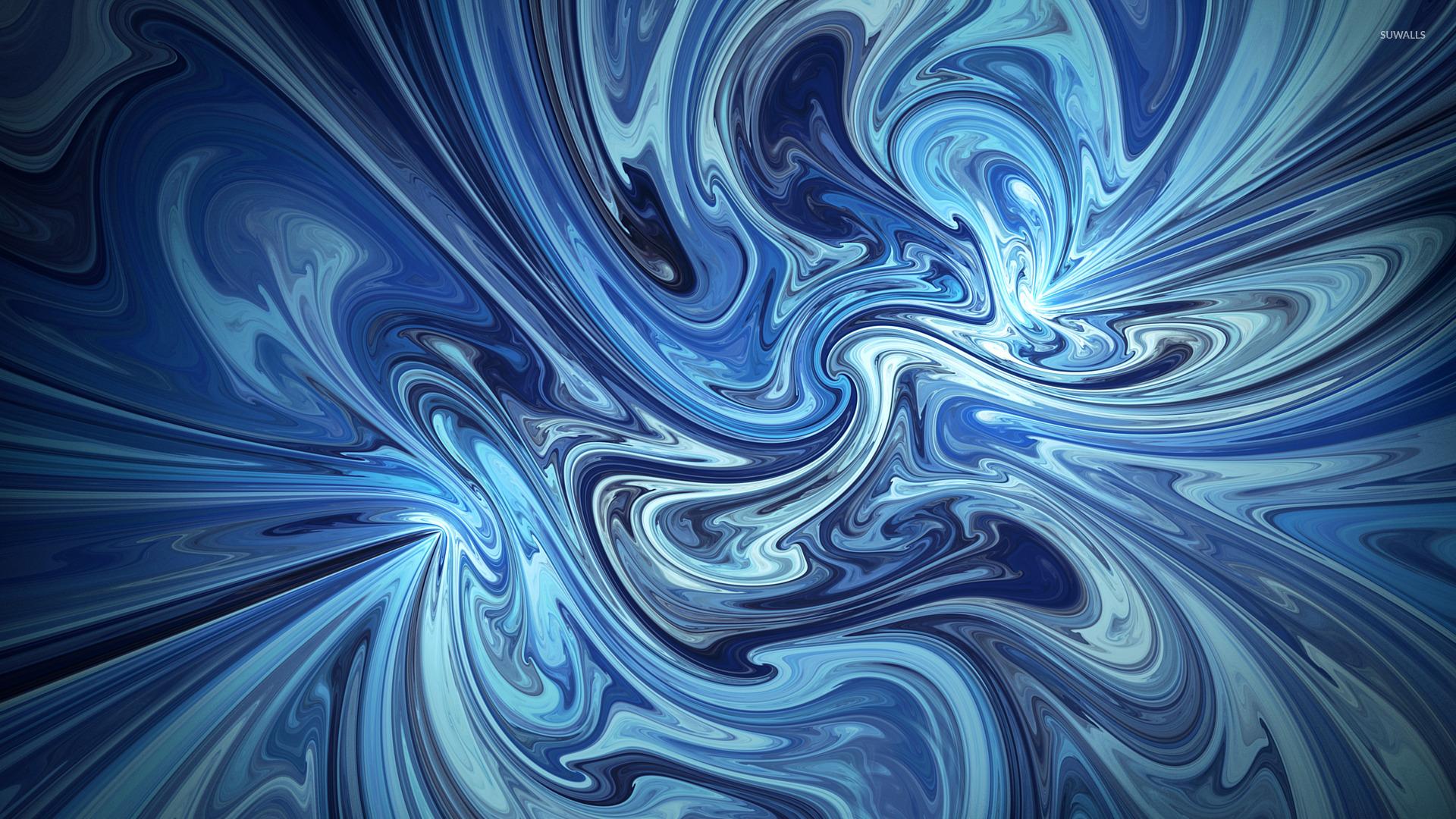 Dark Blue and Light Blue Swirl Nail Art Tutorial - wide 7