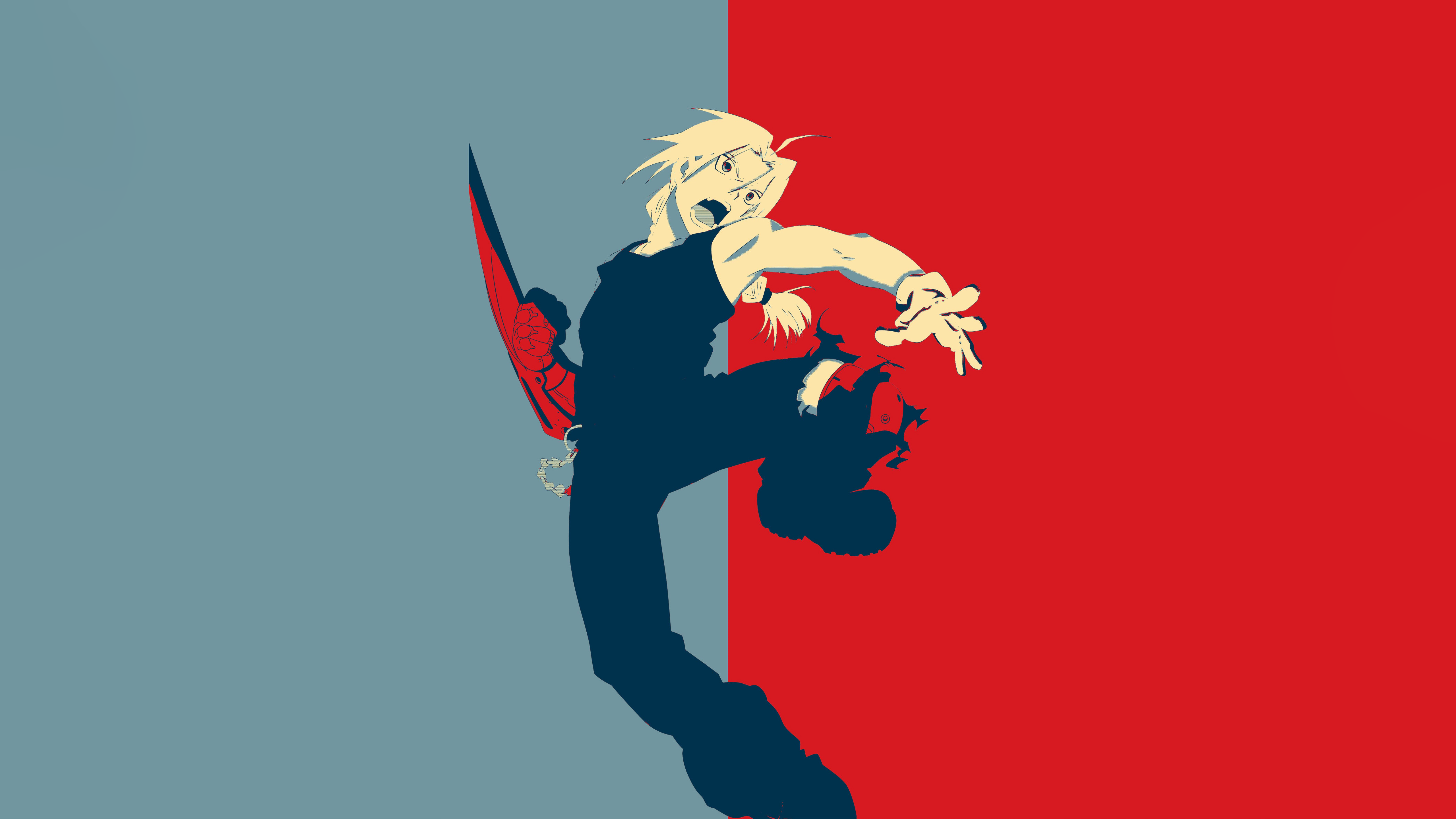 5120x2880 Edward Elric Wallpaper 4K, Minimalist, 5K