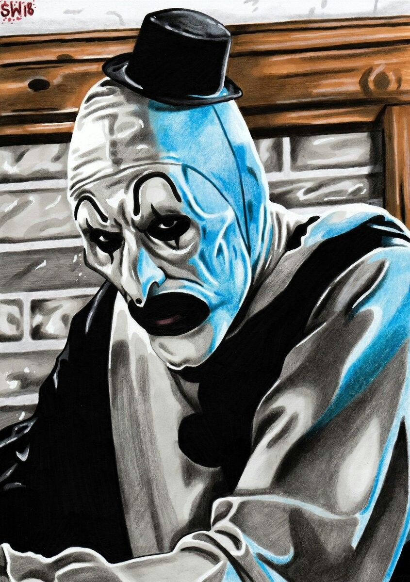845x1200 Art the clown • Terrifier. Clown horror, Horror movie art, Horror villains