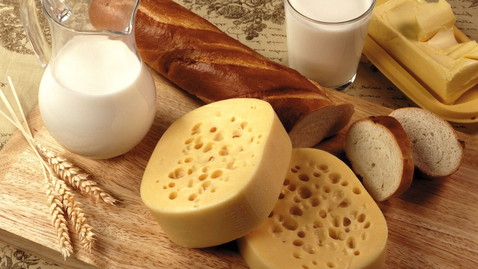 1920x1080 Dairy products bread Desktop wallpaper 1920x1080