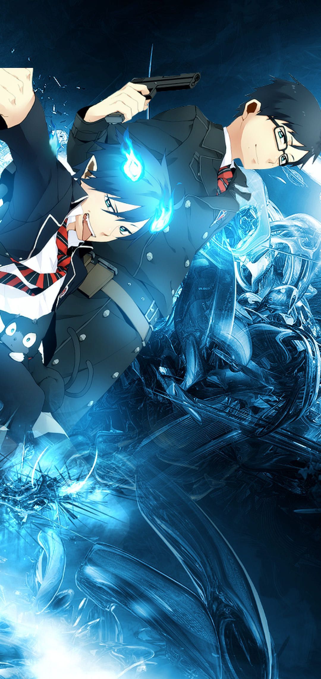 1080x2280 Blue Exorcist Wallpaper Blue Exorcist Background Download