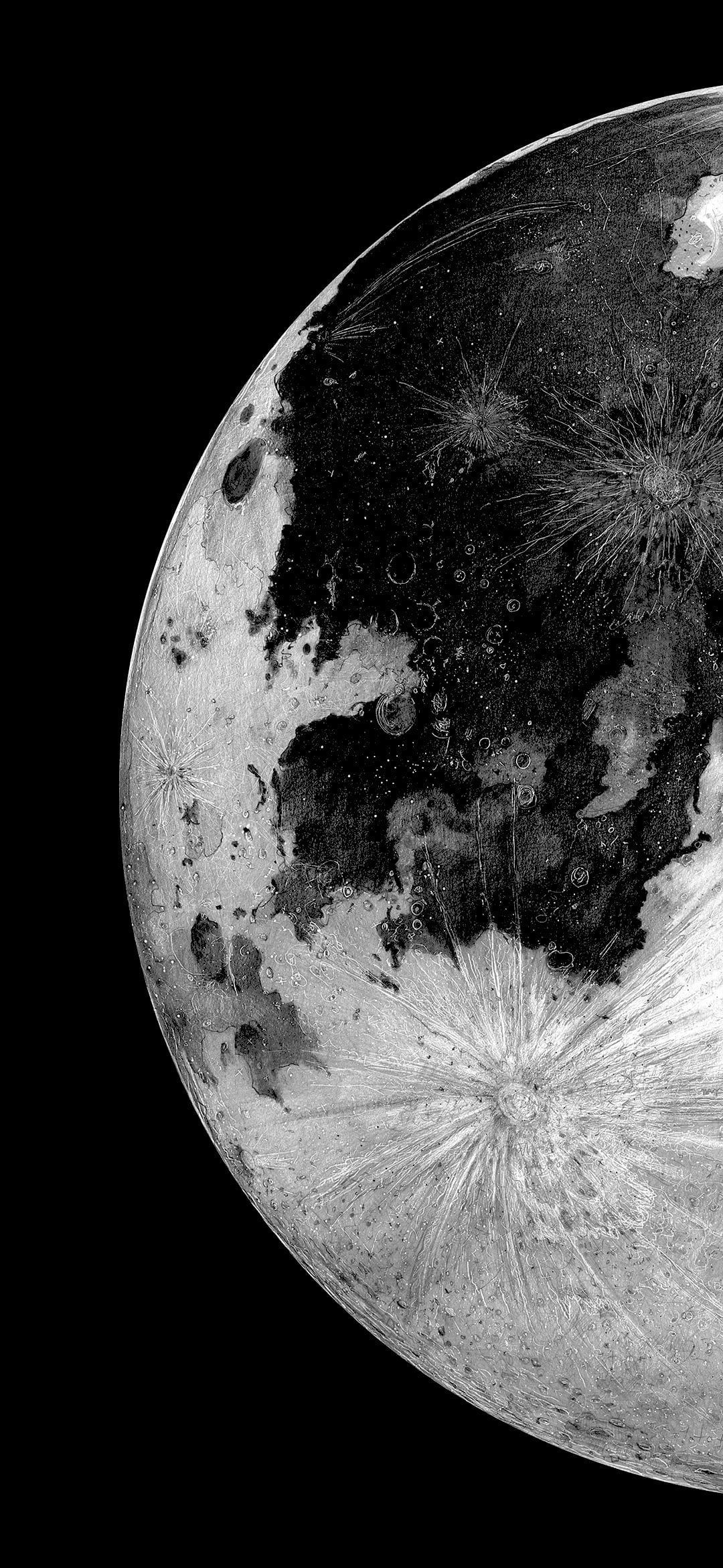 1080x2340 Moon #planet #amoled #dark #monochrome P #wallpaper #hdwallpaper #desktop. Black wallpaper iphone dark, Dark black wallpaper, Monochrome wallpaper