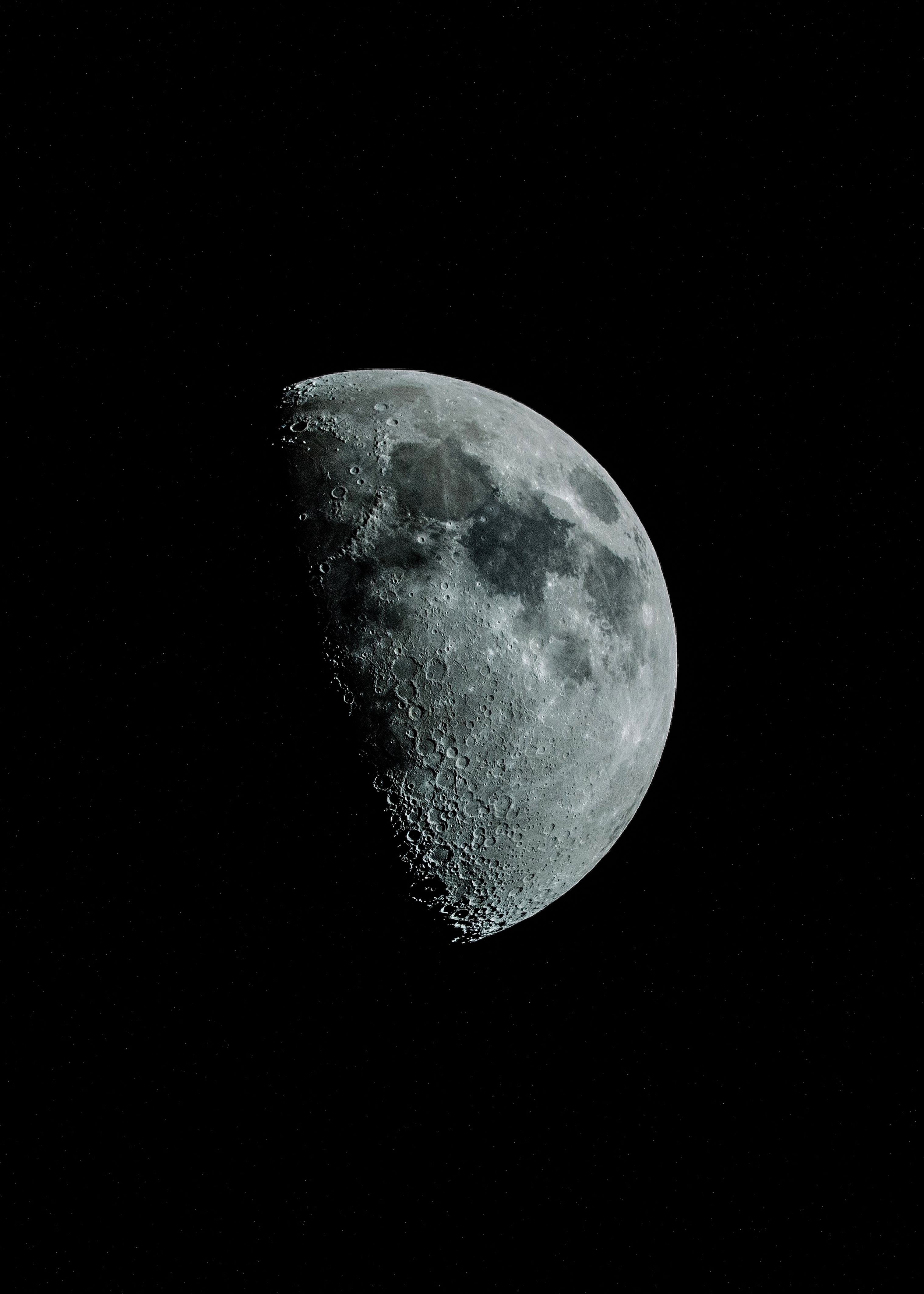 3034x4248 Super Amoled Moon Dark Wallpaper