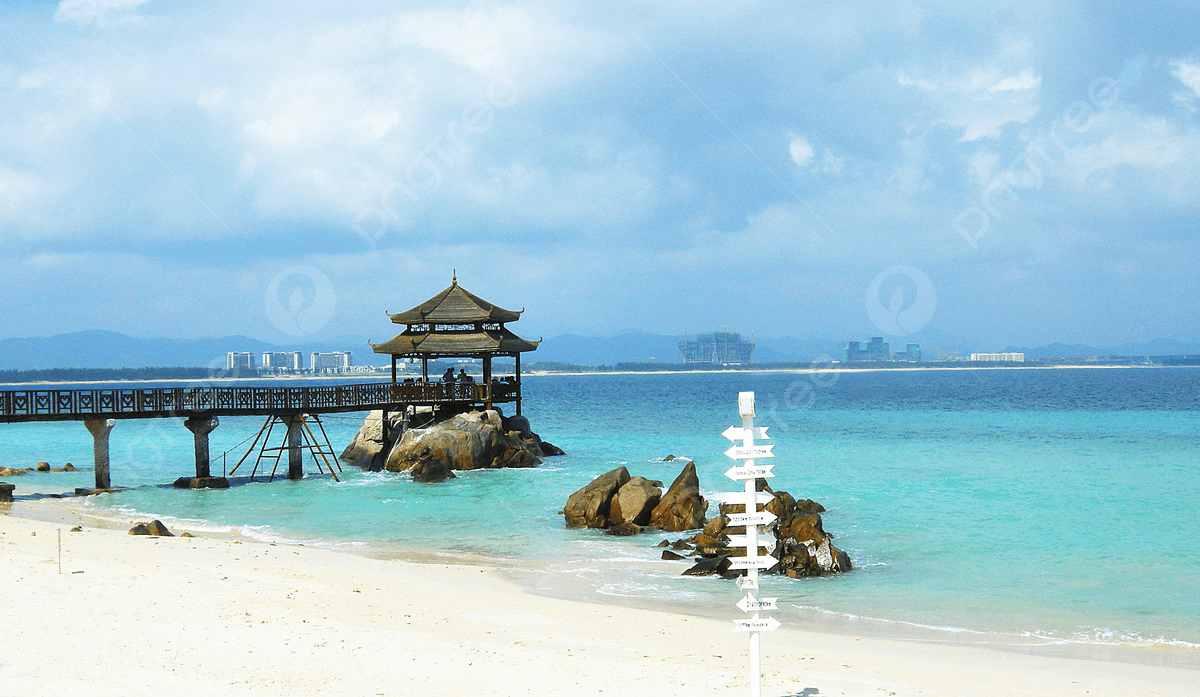 1200x697 Photography Of Lover Bridge Seaside Resort On Wuzhizhou Island Hainan Background, Hainan, Wuzhizhou Island, Lover Bridge Background Image And Wallpaper for Free Download