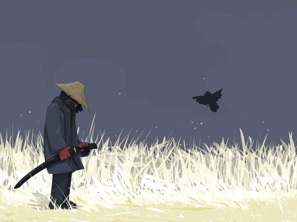 1024x768 Twitter Samurai Background. Wallpaper found on Twitter