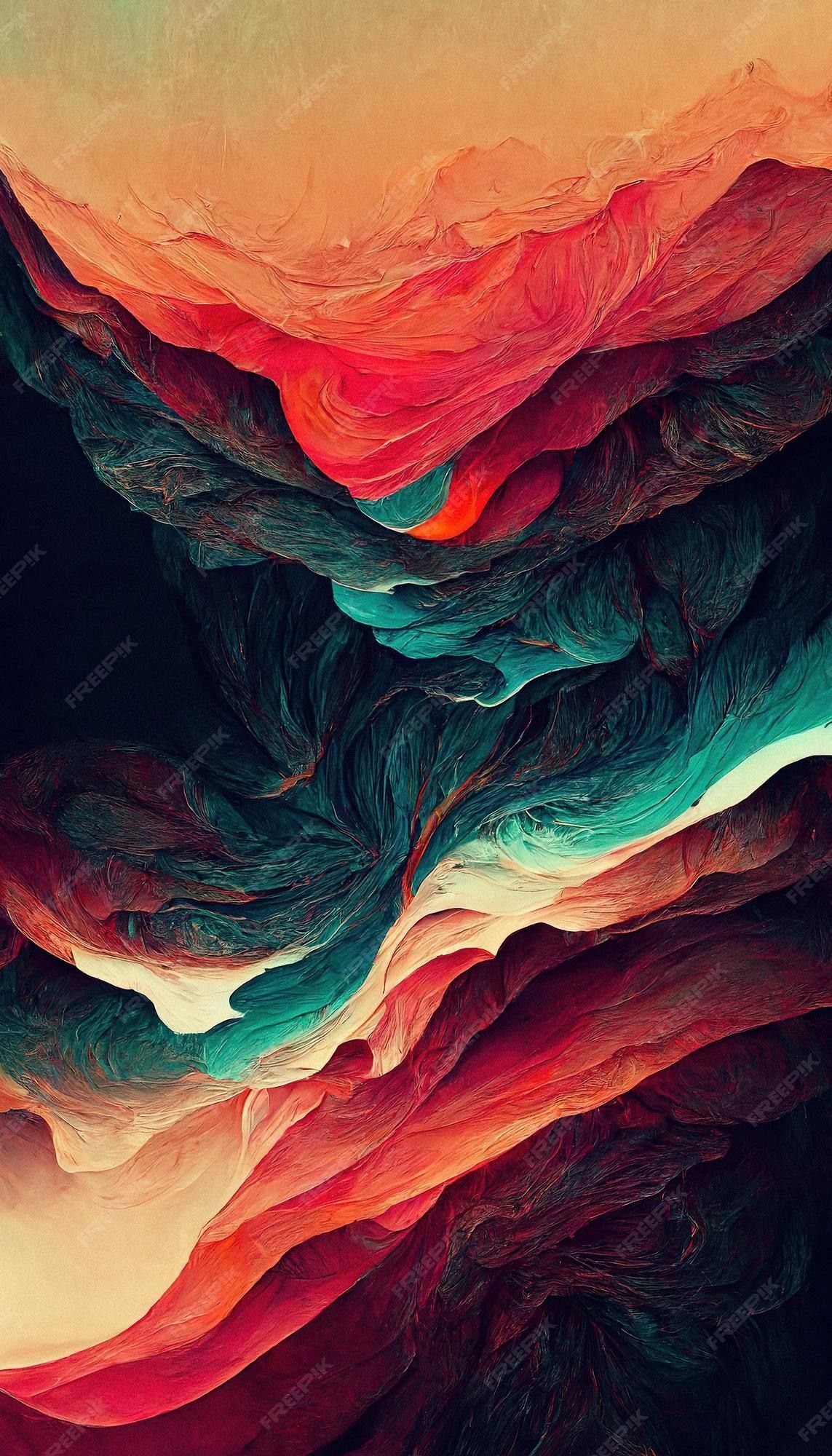 1143x2000 Premium Photo. Abstract background colorful wallpaper grunge texture color transition orange teal blue red yellow