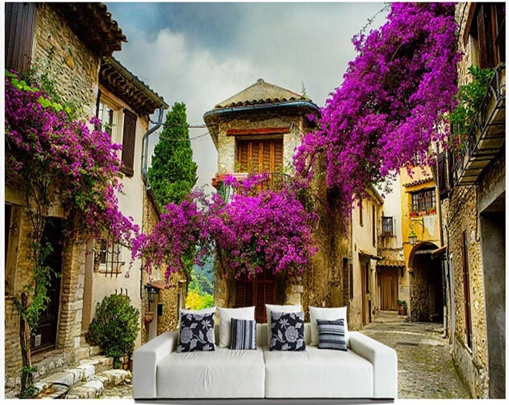 1000x795 Custom Wallpaper 3 D French Village Murals For Sitting Room Sofa Bedroom Tv Wall Which Wallpaper 350 * 245Cm: Buy Online At Best Price In UAE
