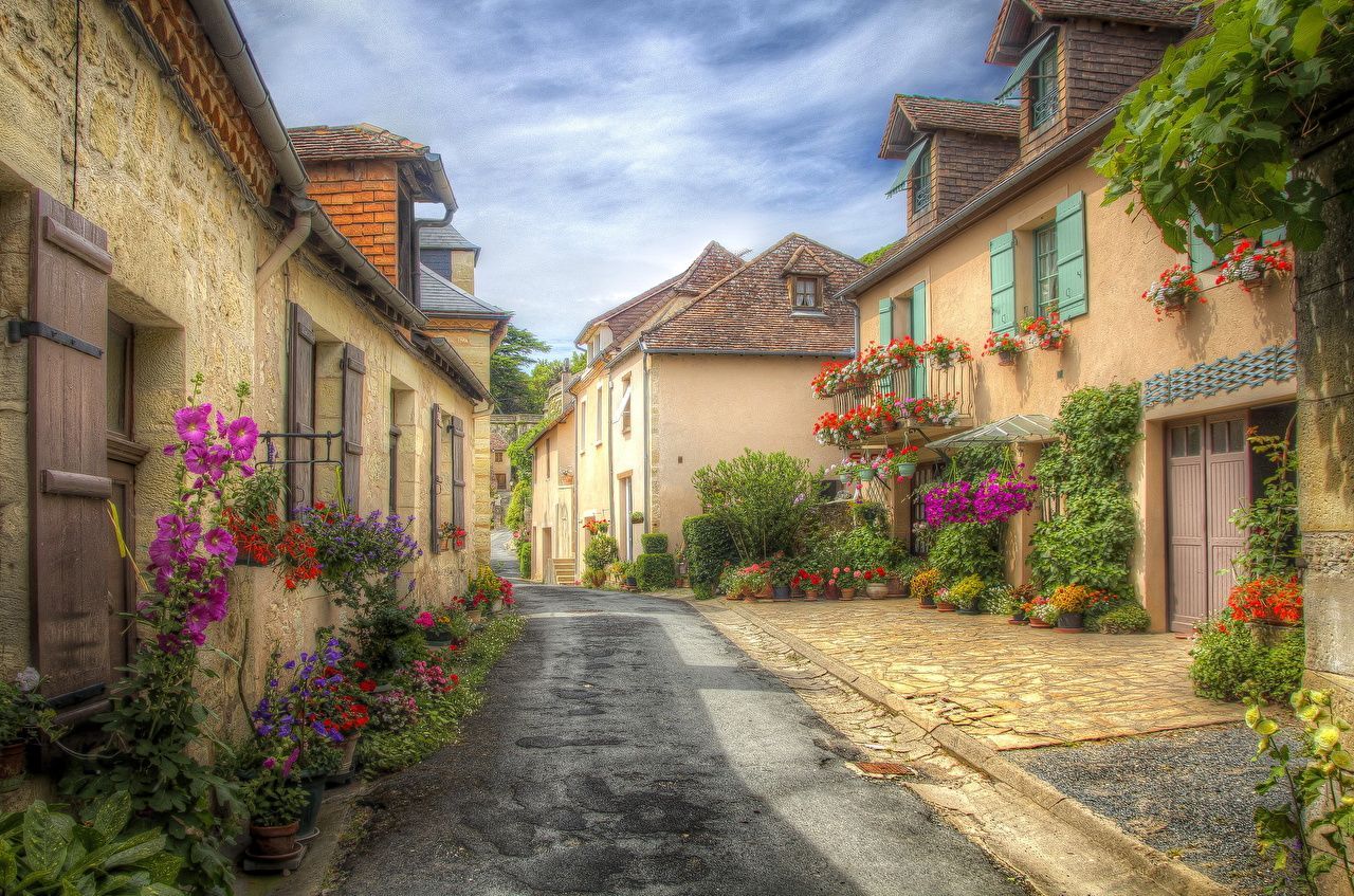 1280x847 Photo France Aquitaine HDR Roads Street Cities Building