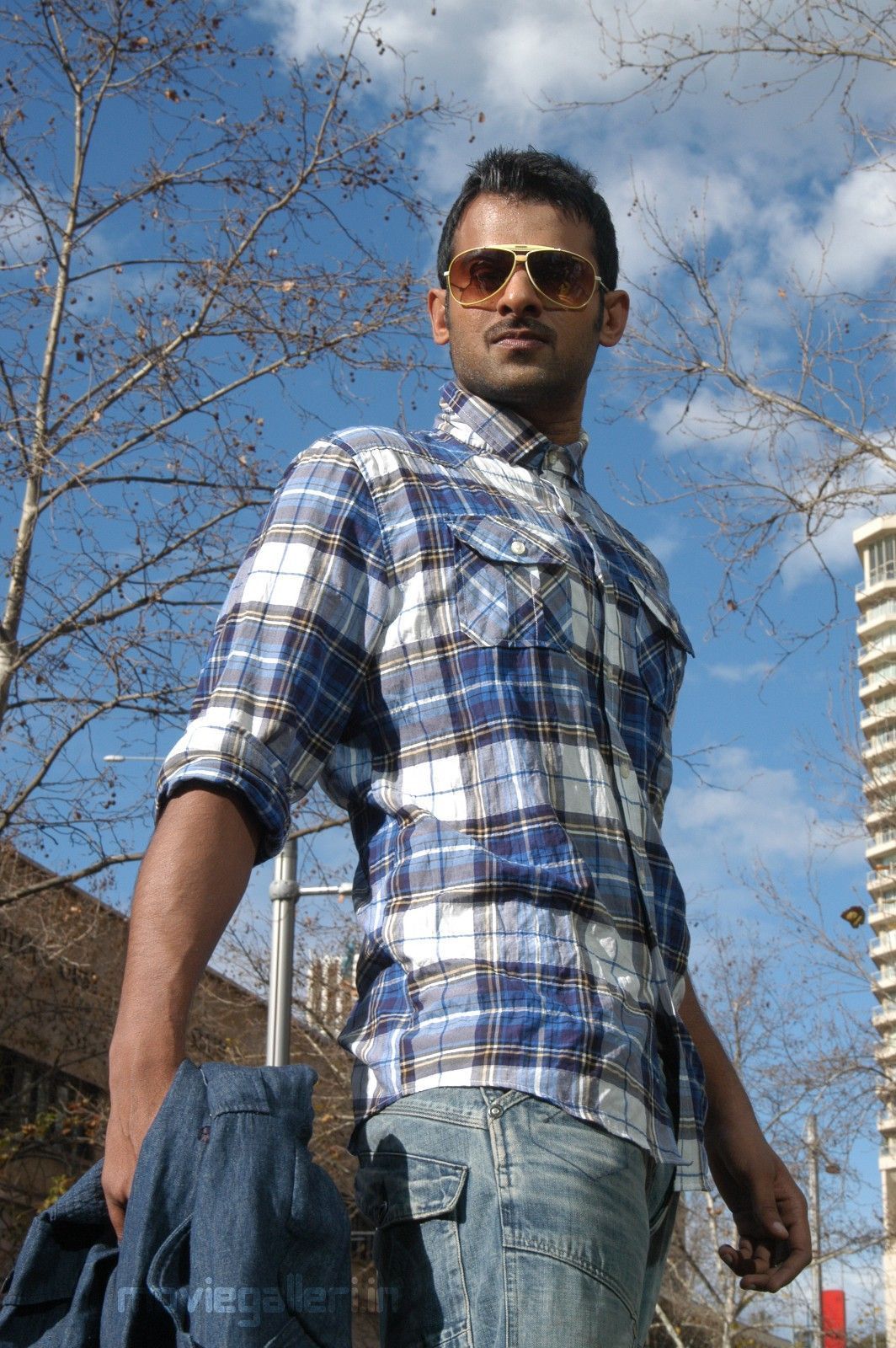 1064x1600 prabhas wallpaper, cool, plaid, dress shirt, eyewear, design
