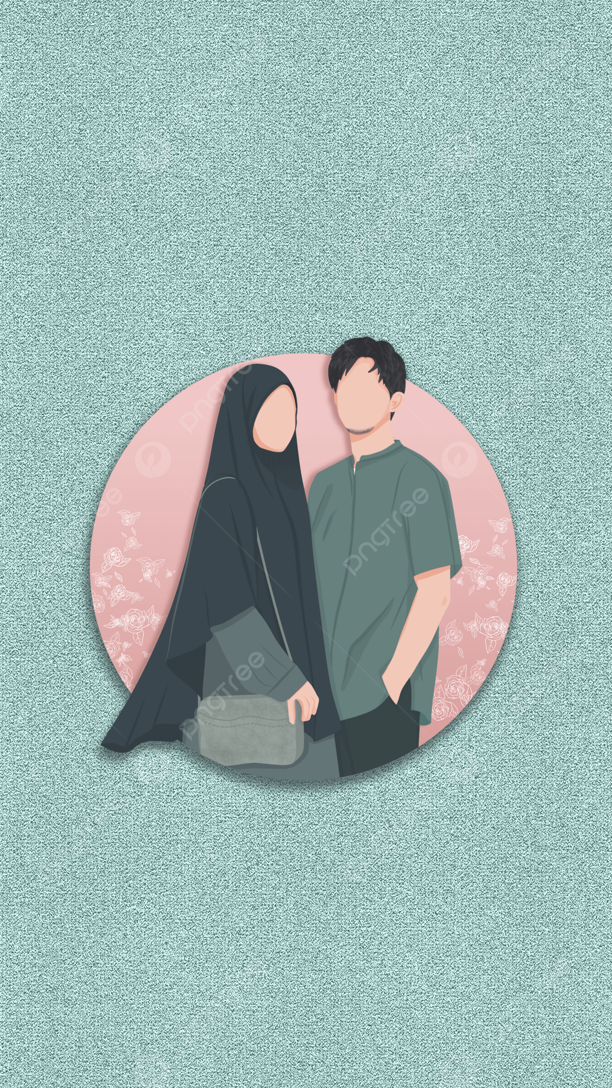1200x2133 Couple Muslim Background Image, HD