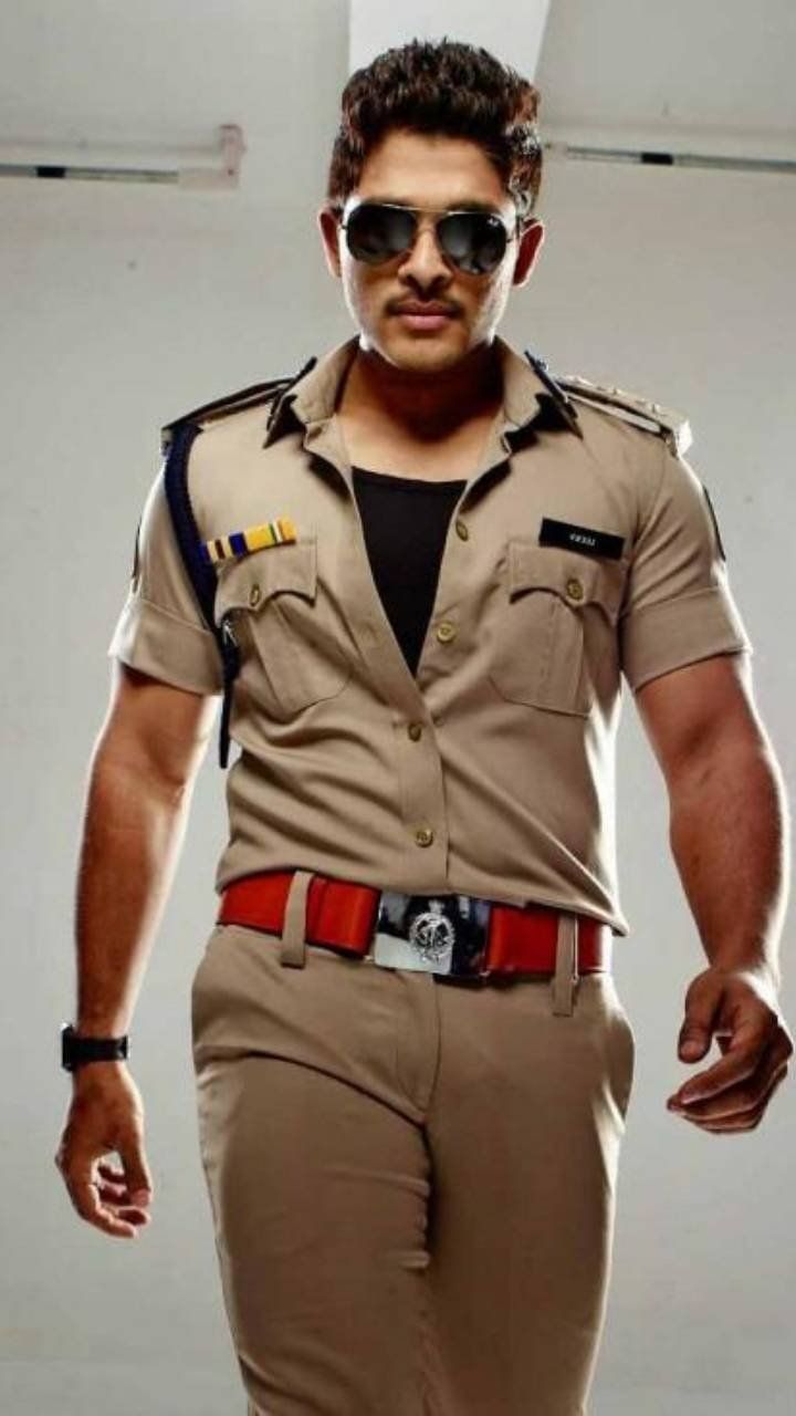 720x1280 Allu arjun in police uniform Wallpaper Download