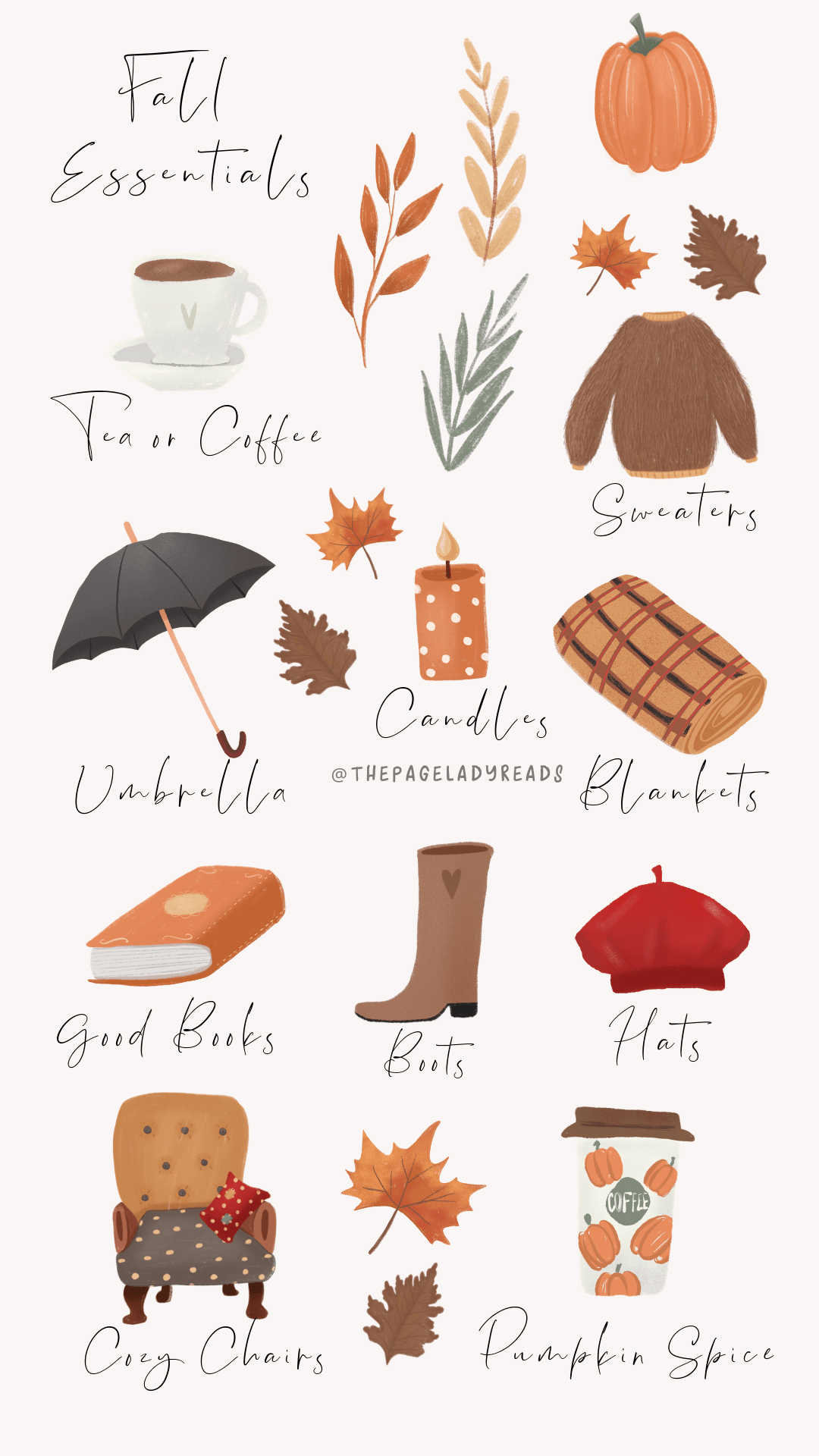 1080x1920 Fall Wallpaper IG:. Cute fall wallpaper, Autumn illustration, Fall wallpaper