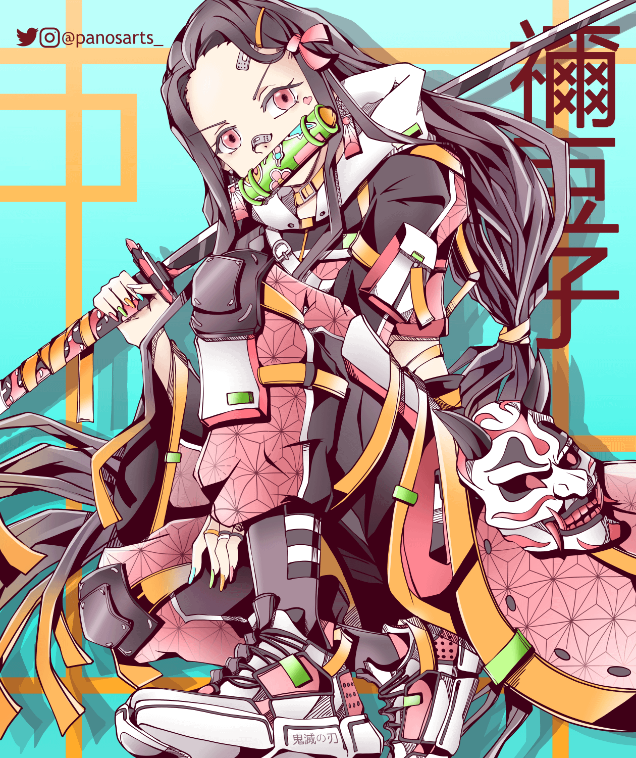 1260x1500 Drip Nezuko , by me :)