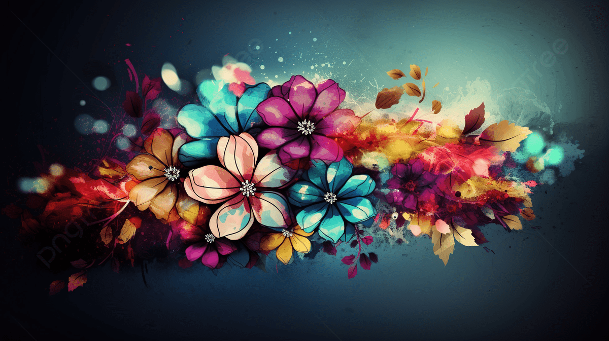 1200x673 Flowers Art Wallpaper