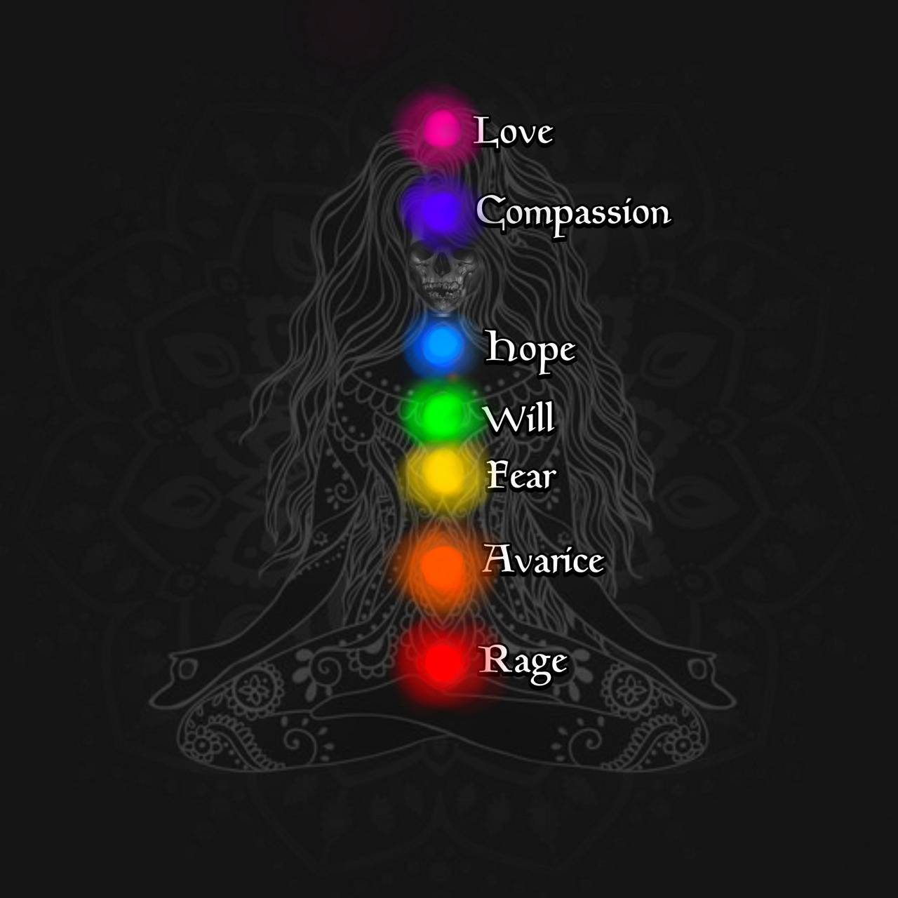 1280x1280 Chakra Aesthetic Wallpaper