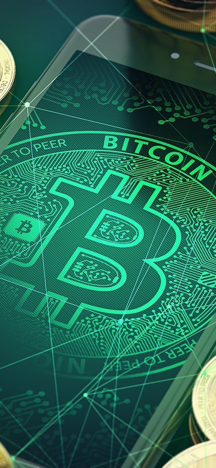 736x1594 Bitcoin. Clock wallpaper, Apple wallpaper, Wallpaper