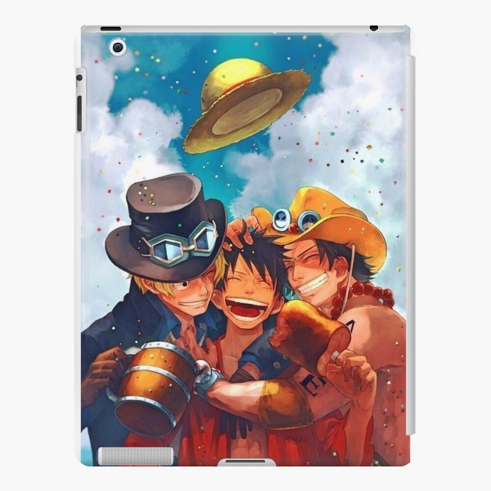 1000x1000 Ace Sabo Luffy One Piece Art Board Print