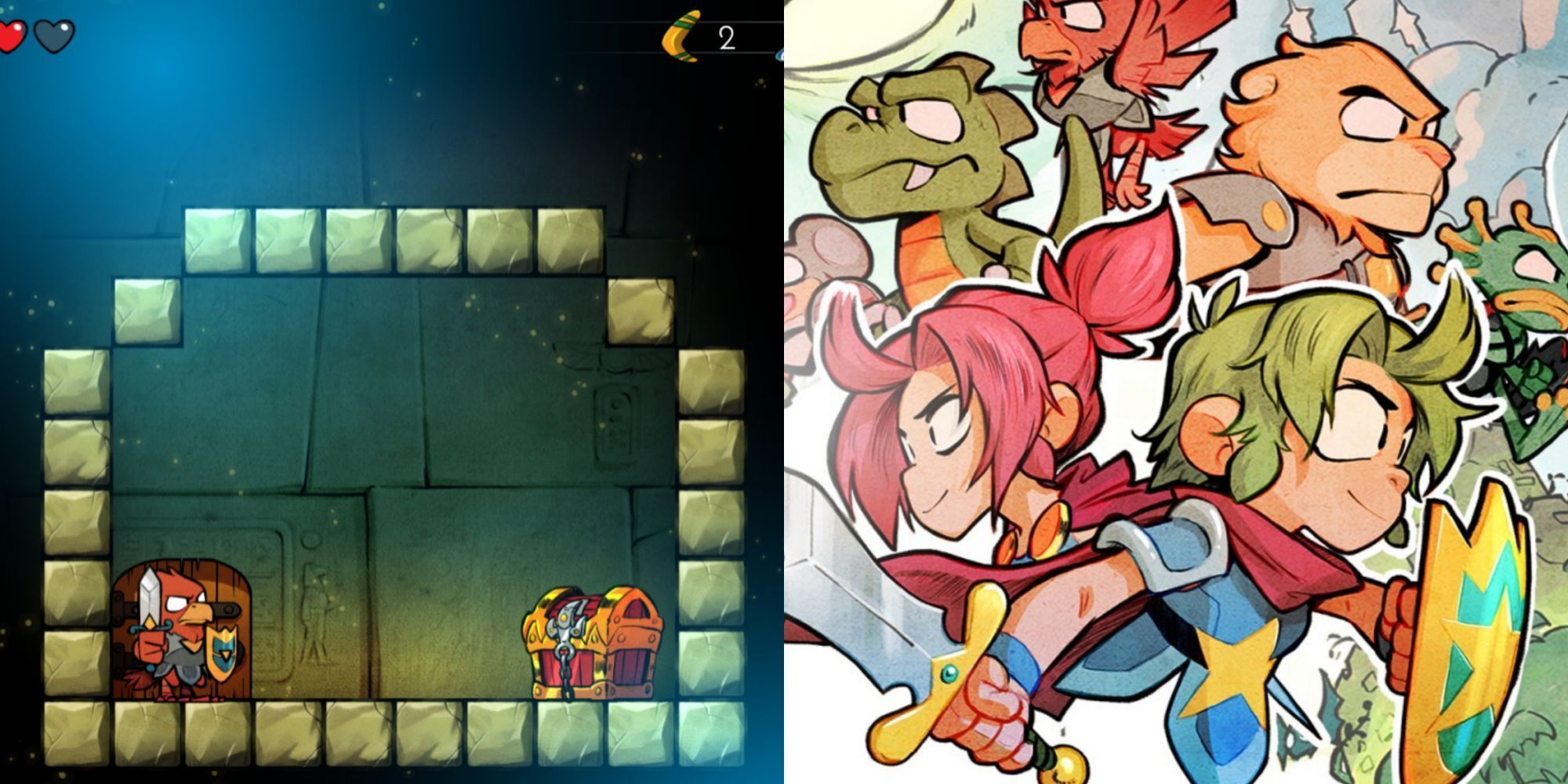 2000x1000 Every Heart Location In Wonder Boy: The Dragon's Trap