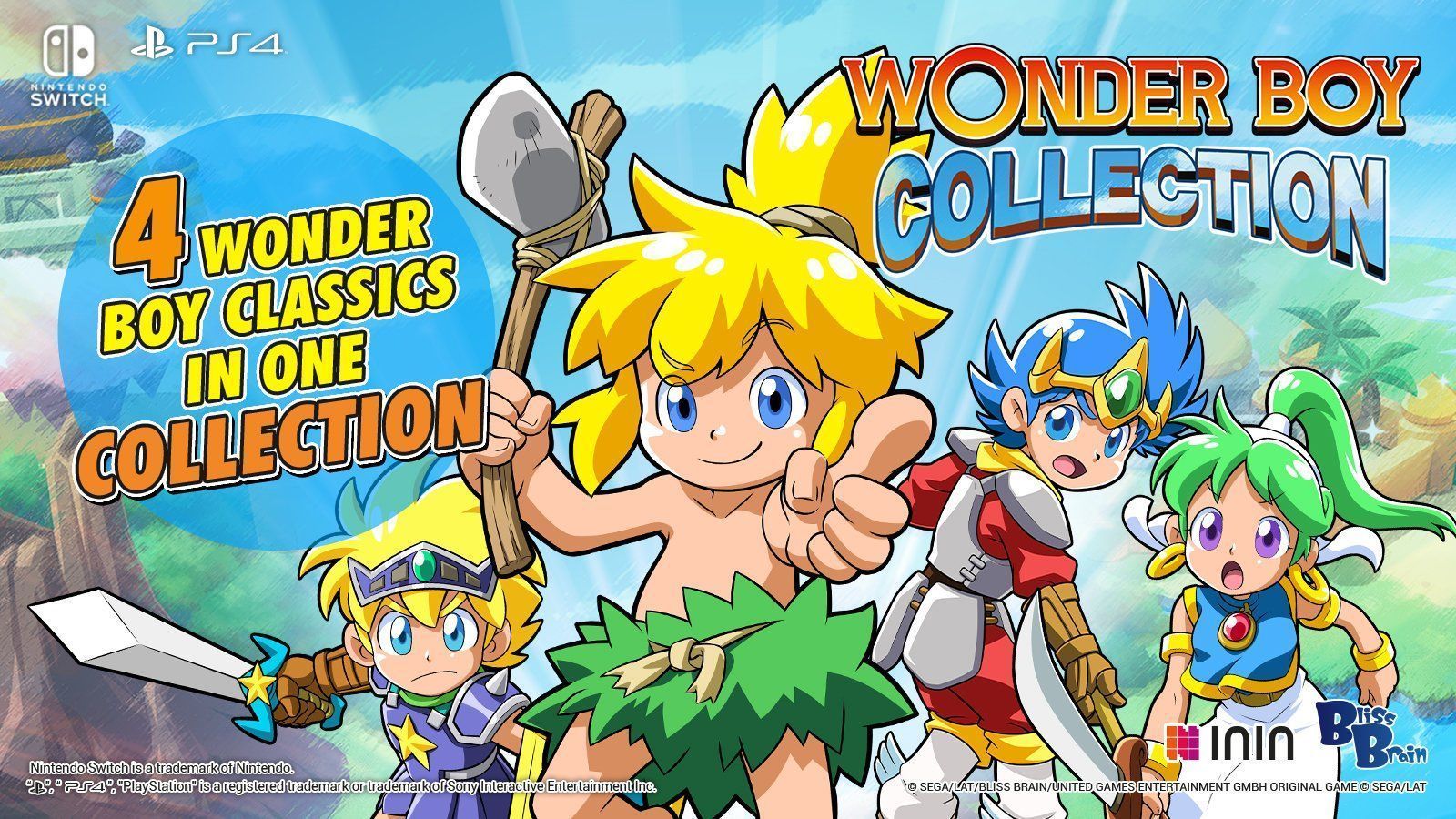 1600x900 Wonder Boy Collection announced for Nintendo Switch Nintendo News