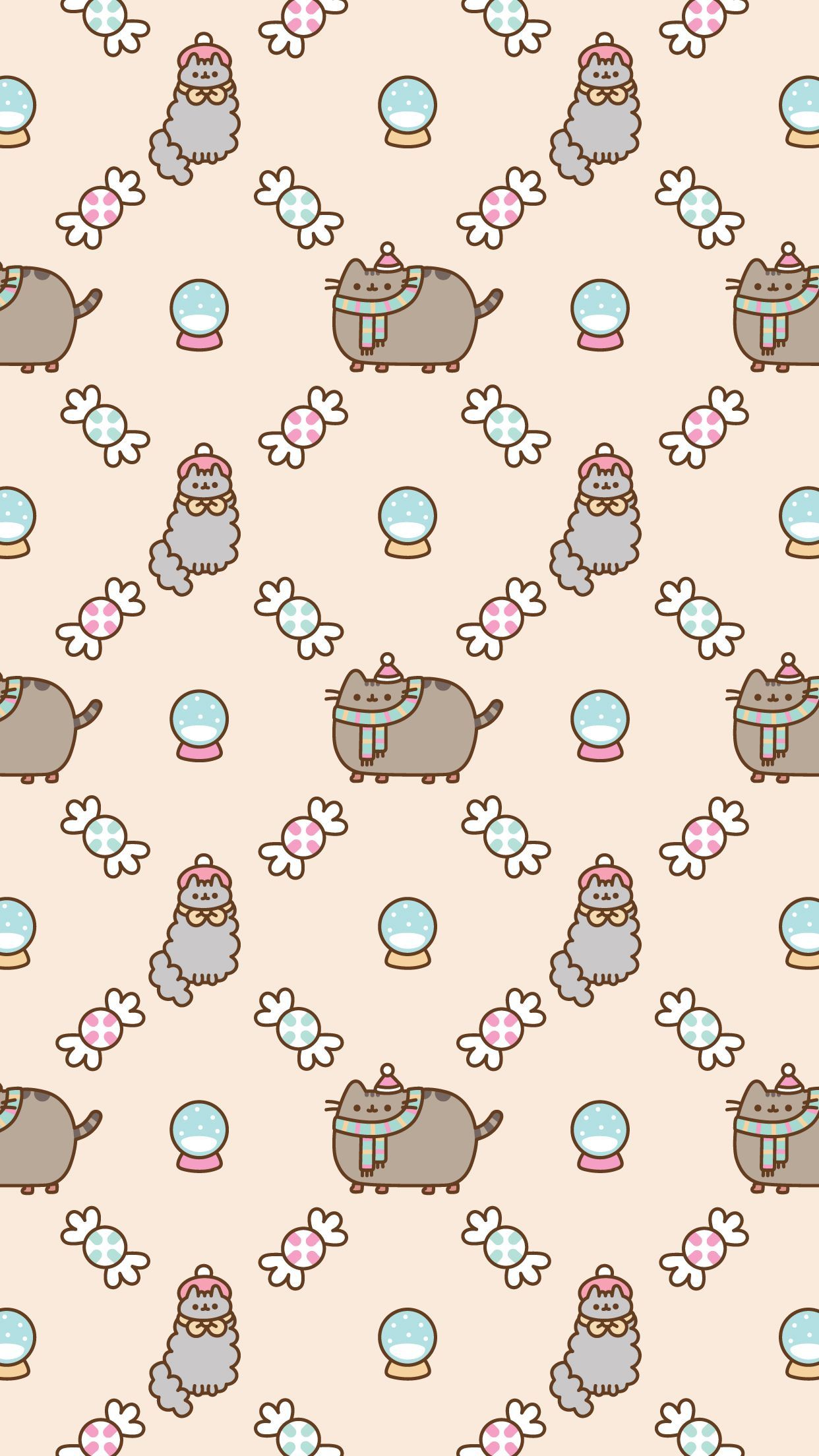 1242x2208 Birthday Pusheen Wallpaper