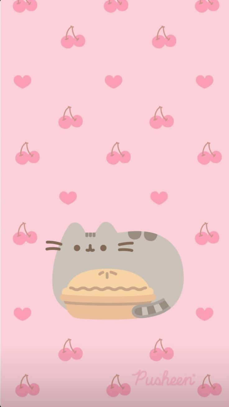 736x1308 Download Check out this adorable and cute Pusheen. Wallpaper