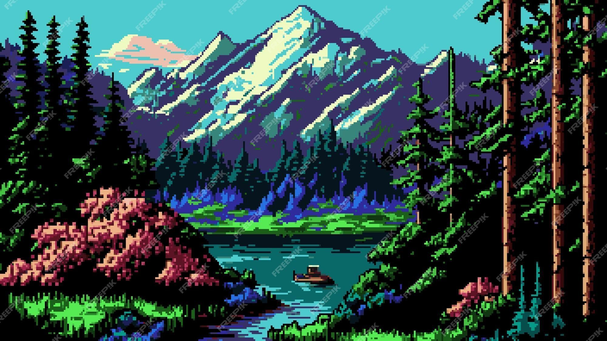 Nature Pixel Art Wallpapers - Top Free Nature Pixel Art Backgrounds ...