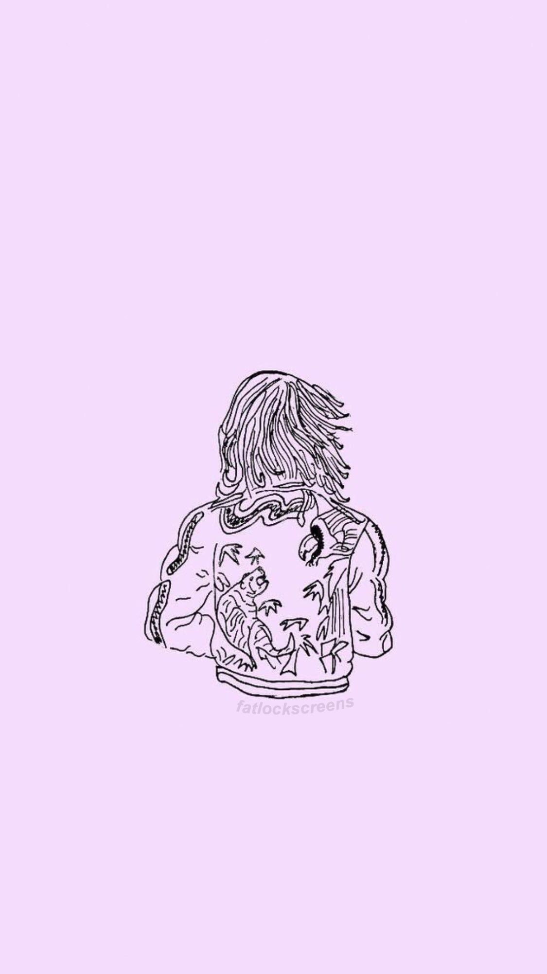 1125x2001 Lockscreens+ On X: Free! Harry Styles Outline Lockscreens! Rt Fav If You Save Use ( ๑॔˃ ॢ‧̫˂)ॢ X