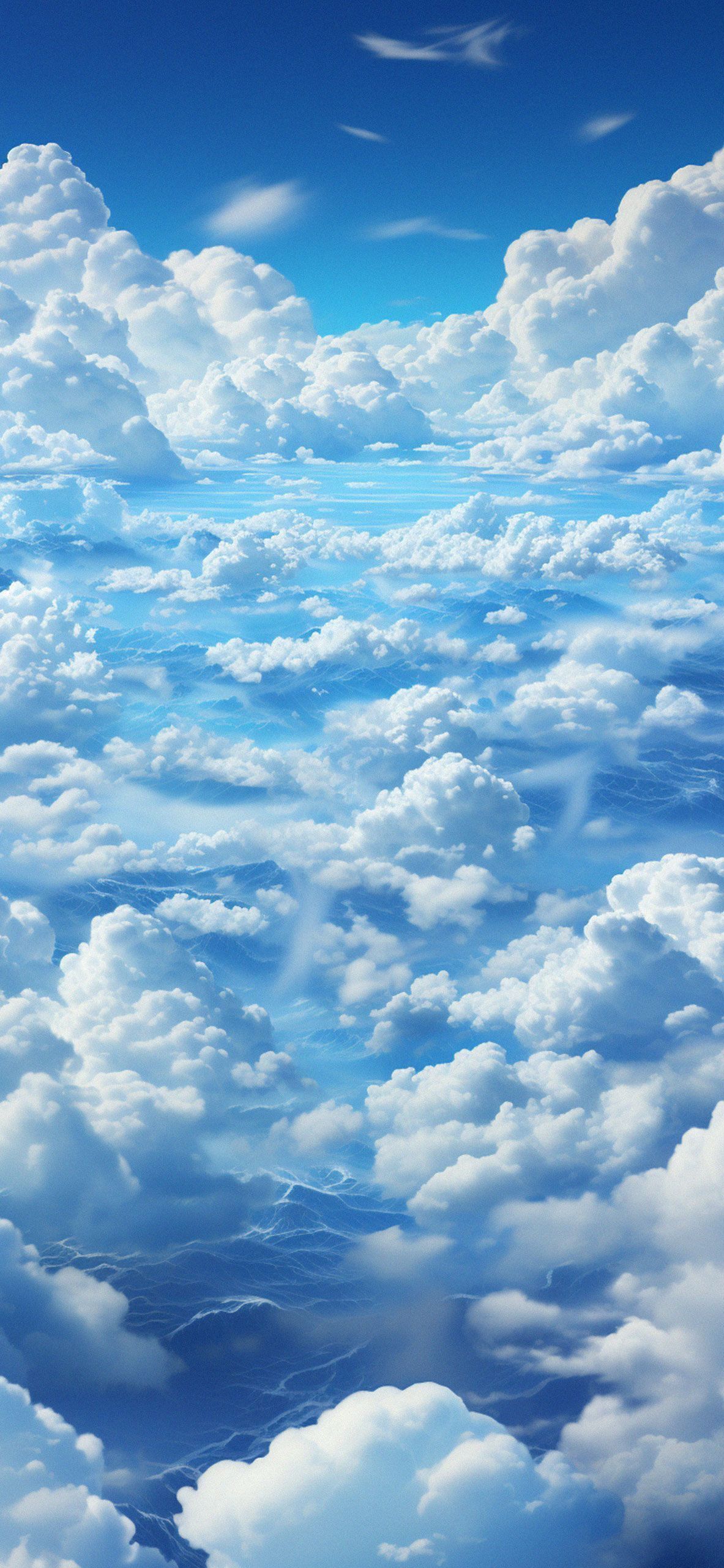 1183x2560 Blue Sky & Clouds Aesthetic Wallpaper Clouds Wallpaper