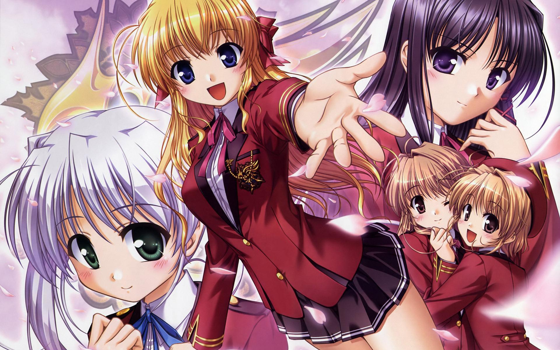 1920x1200 Cute little anime girls HD desktop wallpaper : Widescreen : High