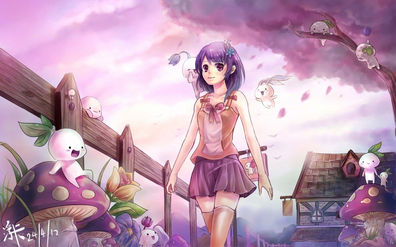 1600x1000 Cute Girl Wallpaper Amine HD Portrait Wallpaper