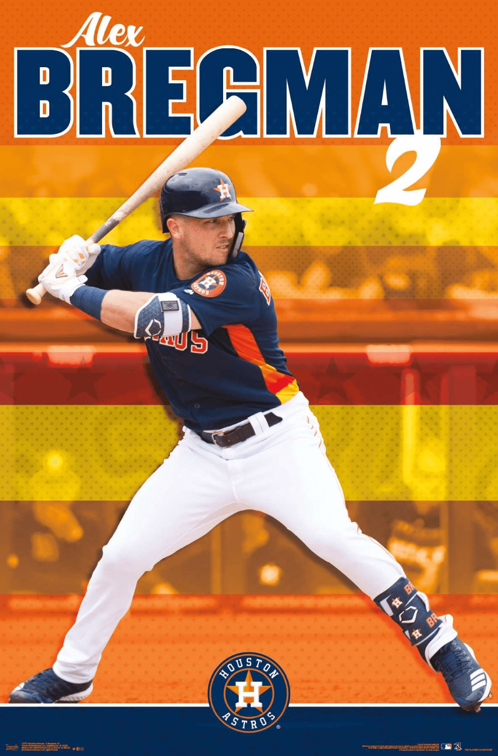 1000x1518 MLB Houston Astros Bregman 19 Poster. Astros, Houston astros, Trends international
